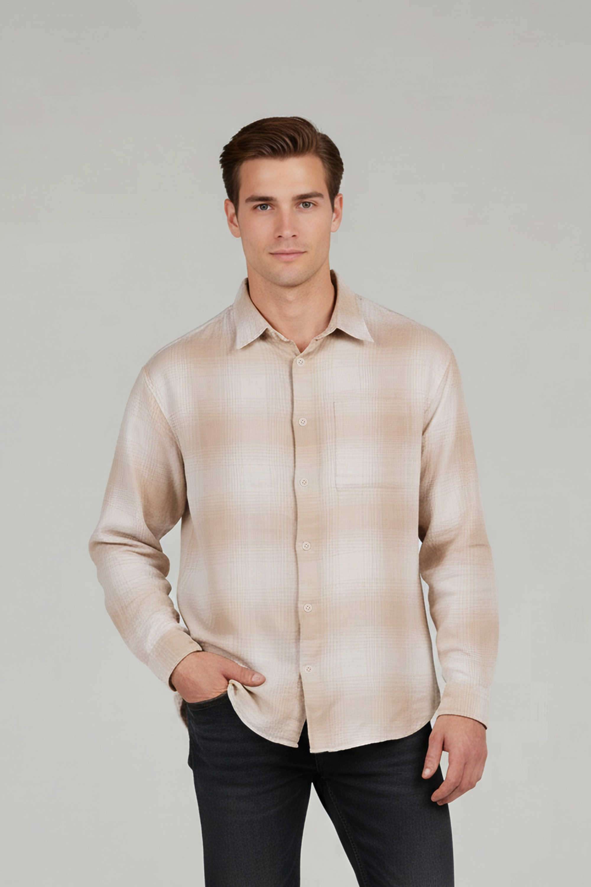 Checks-Cotton-Regular-Fit-Men-s-Casual-Shirt