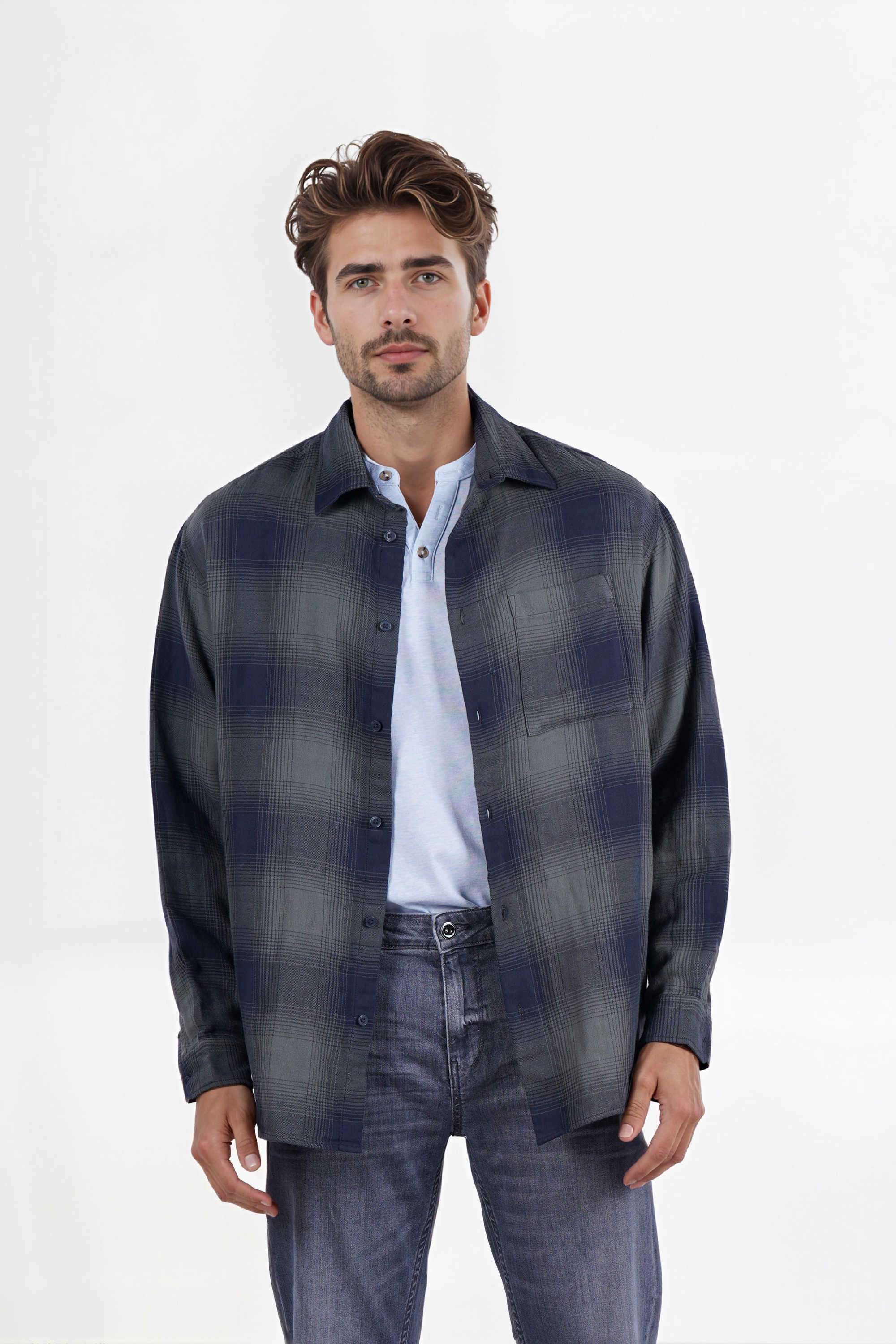Checks-Cotton-Regular-Fit-Men-s-Casual-Shirt