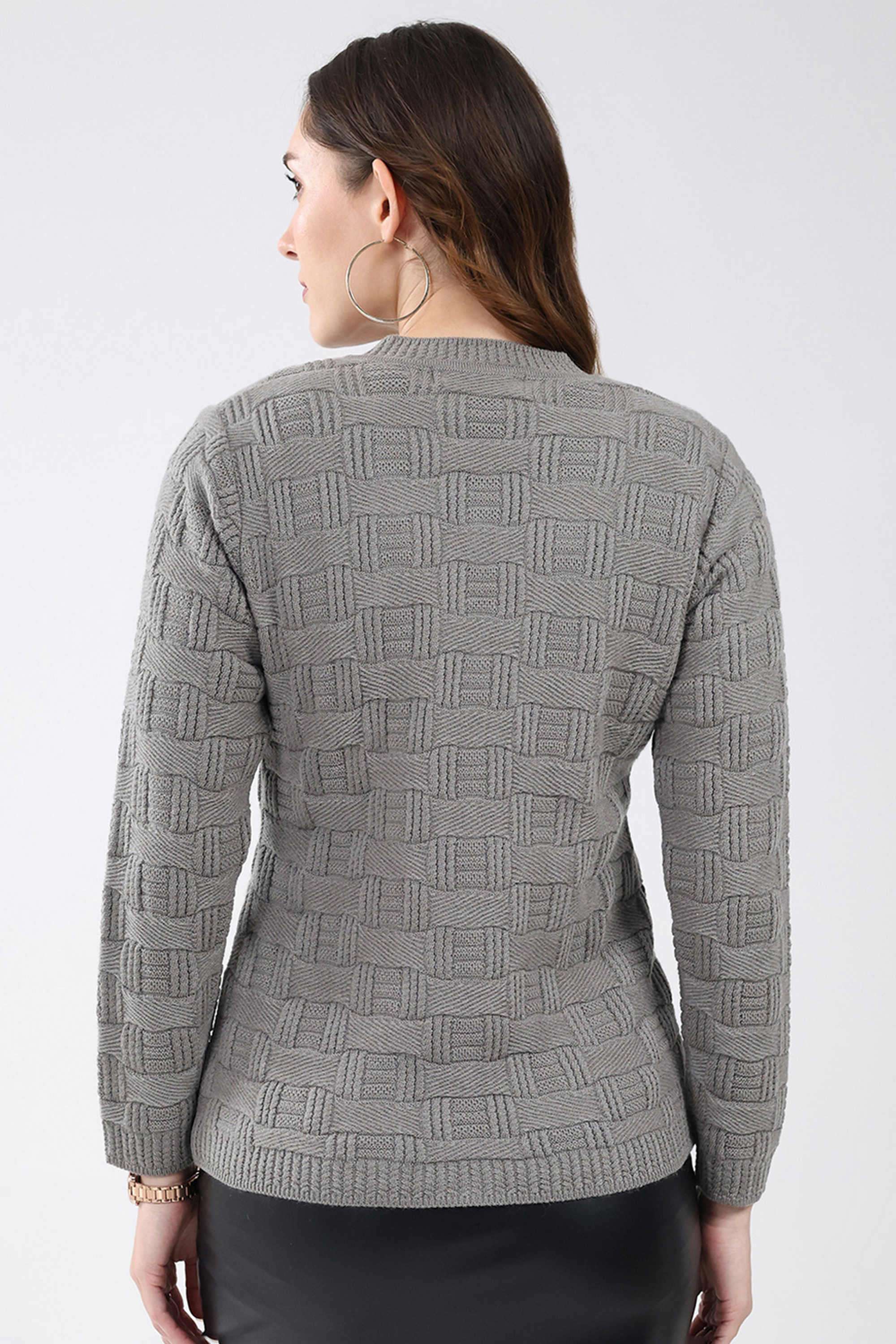 Blended-Fabric-Women-s-Casual-Wear-Cardigan