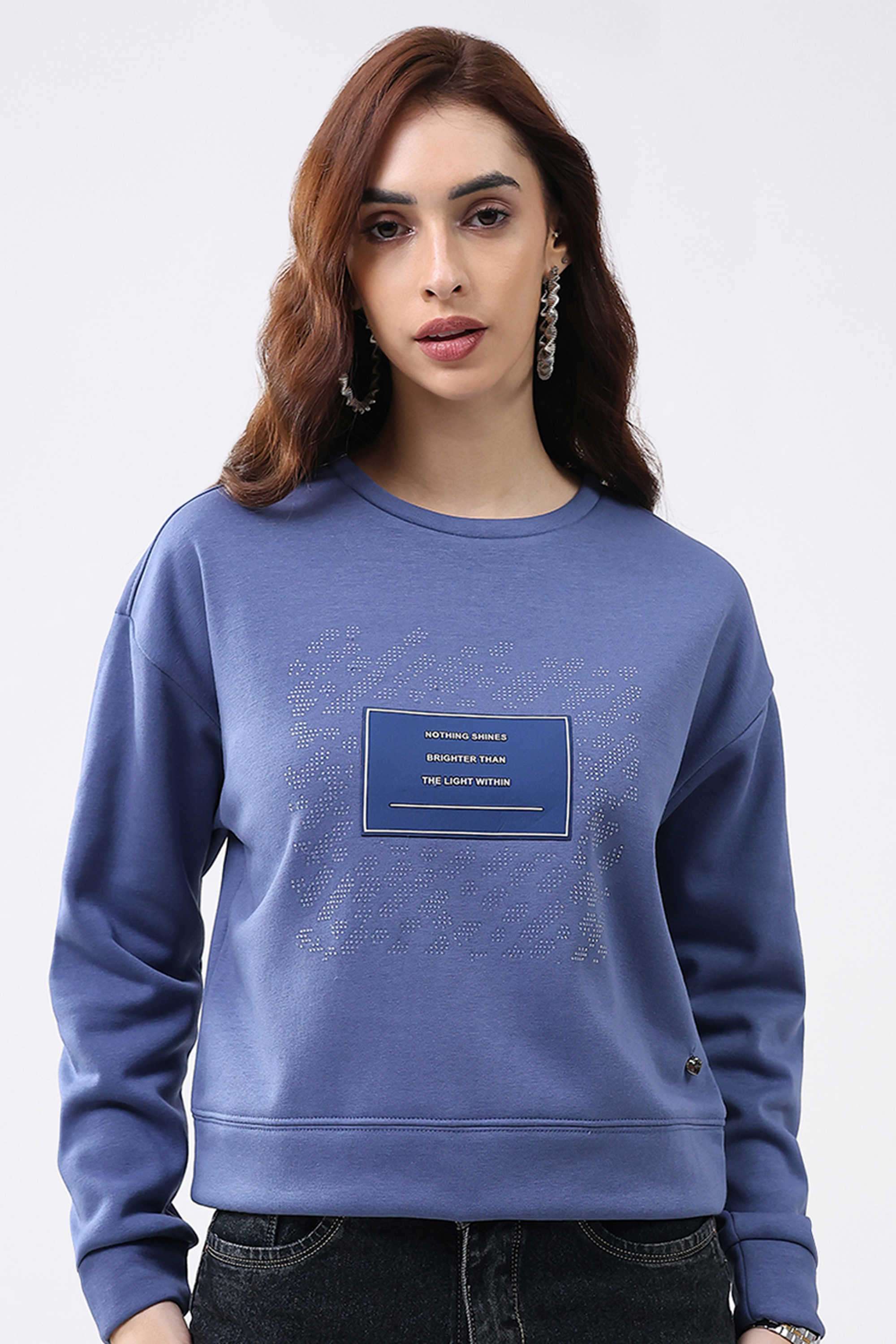 Solid-Blended-Fabric-Women-s-Winter-Wear-Sweatshirt
