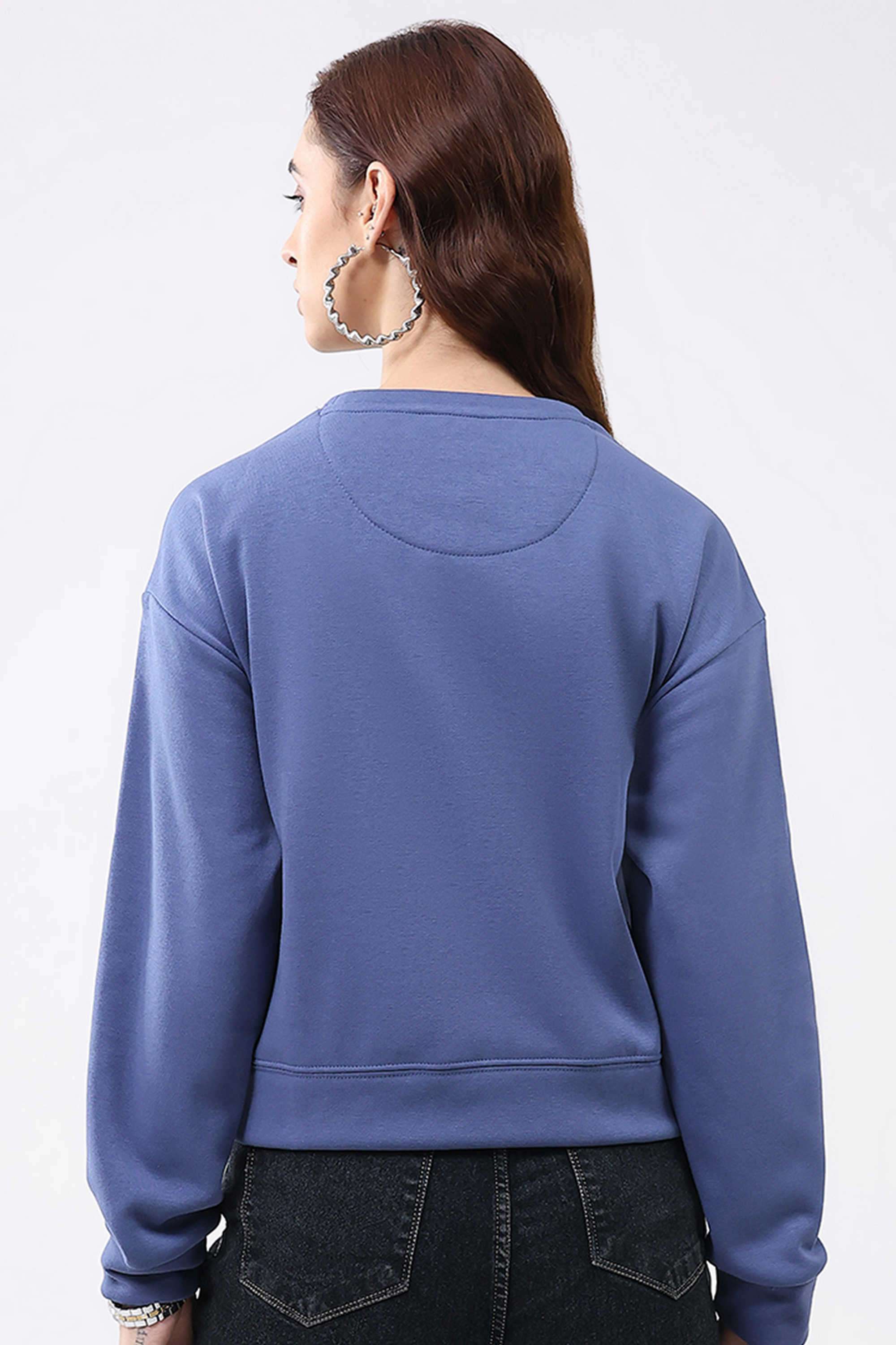Solid-Blended-Fabric-Women-s-Winter-Wear-Sweatshirt