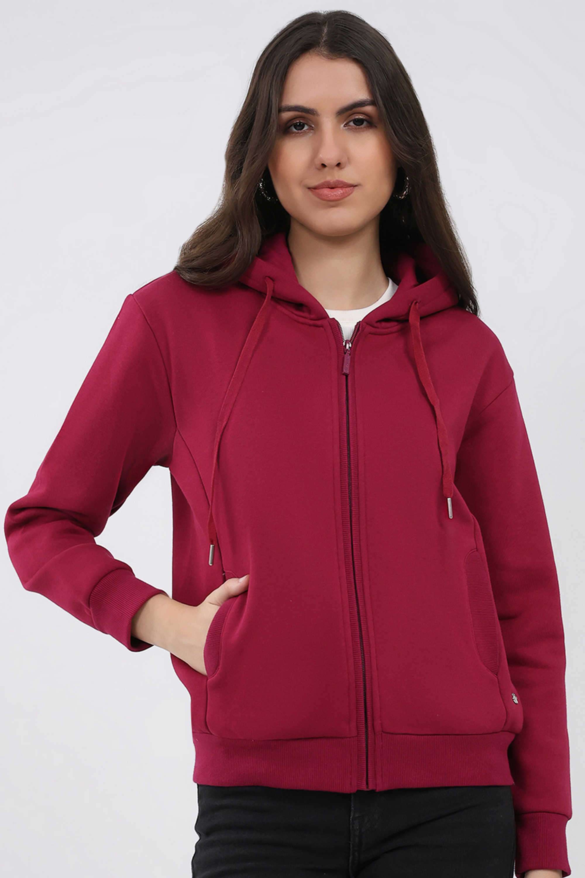 Solid-Blended-Fabric-Women-s-Winter-Wear-Sweatshirt