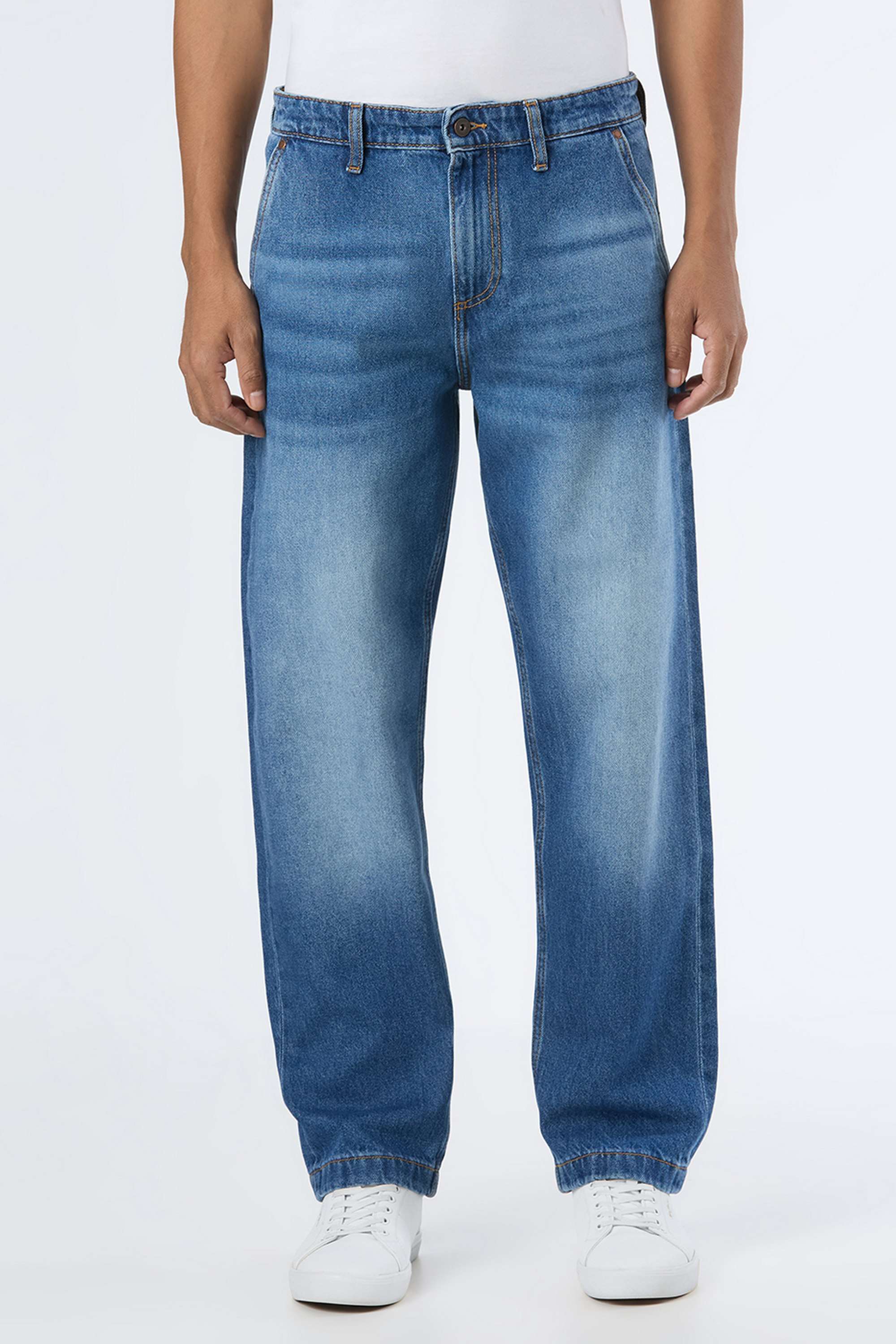 Solid-Cotton-Regular-Fit-Men-s-Jeans