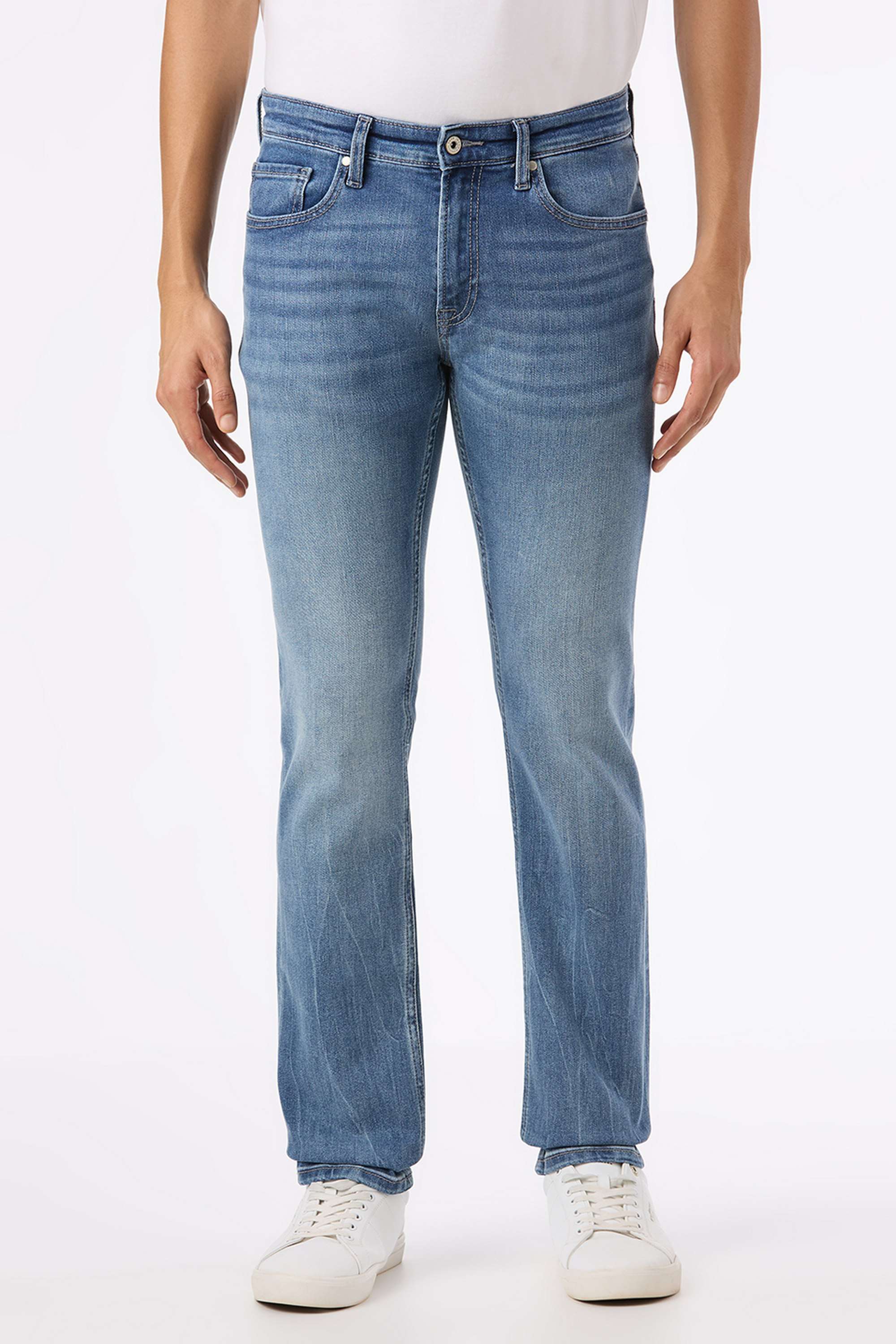 Solid-Cotton-Blend-Slim-Fit-Men-s-Jeans