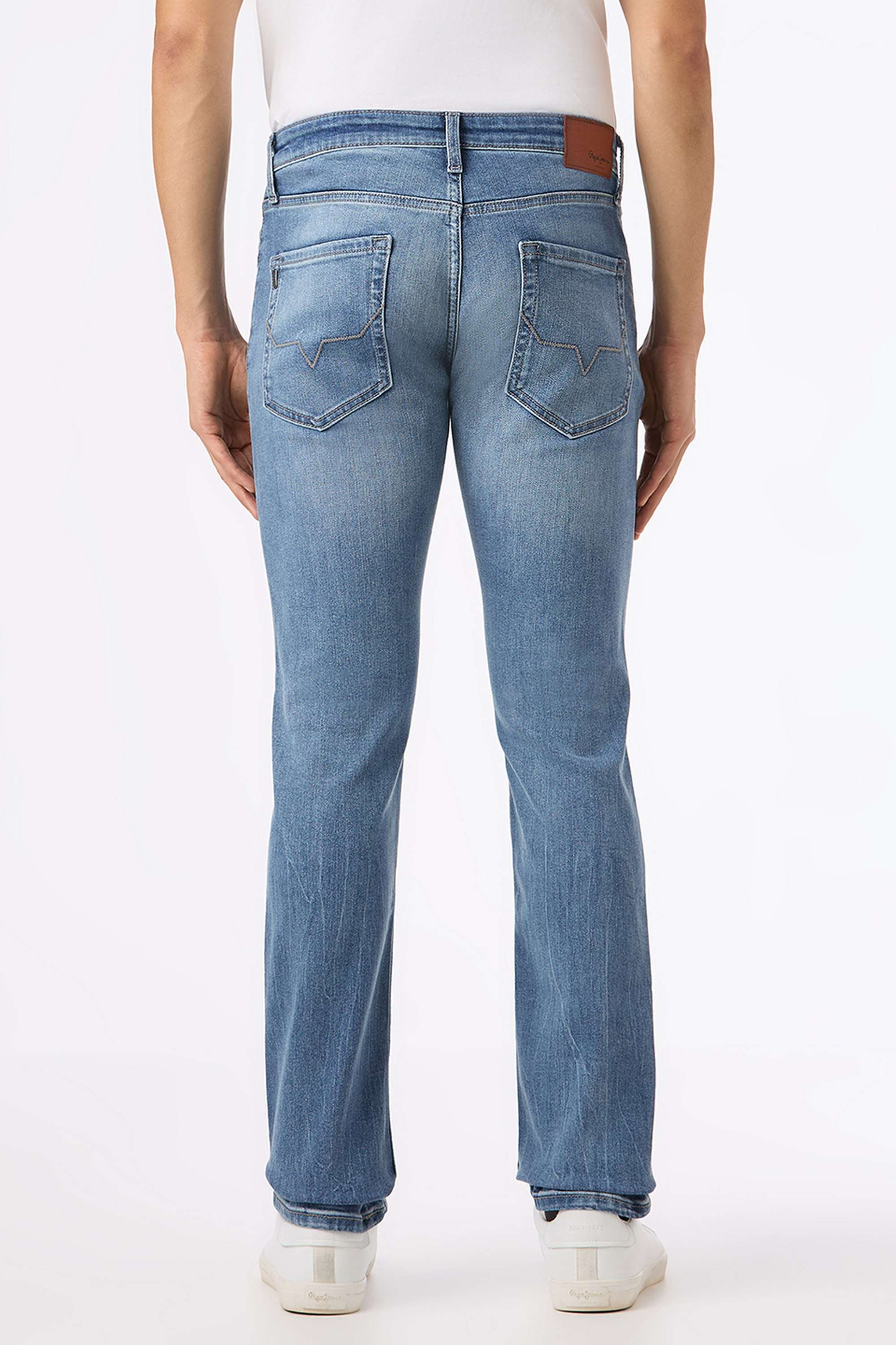 Solid-Cotton-Blend-Slim-Fit-Men-s-Jeans