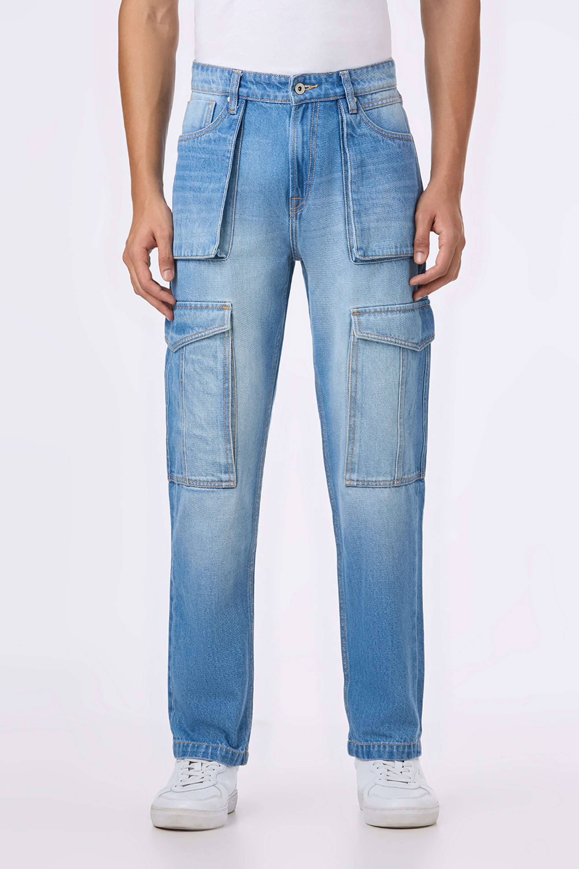 Solid-Cotton-Slim-Fit-Men-s-Jeans