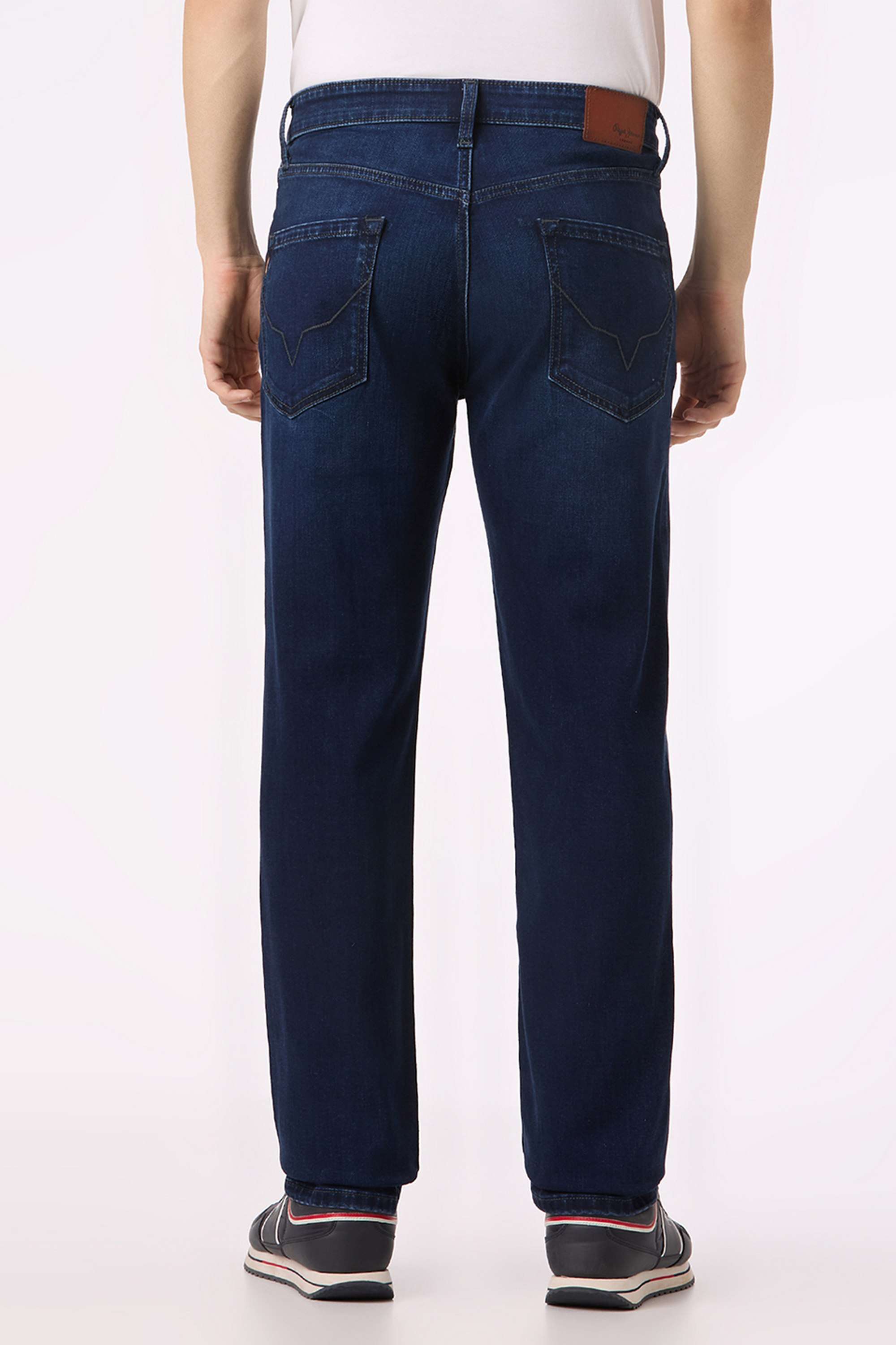 Solid-Cotton-Blend-Regular-Fit-Men-s-Jeans