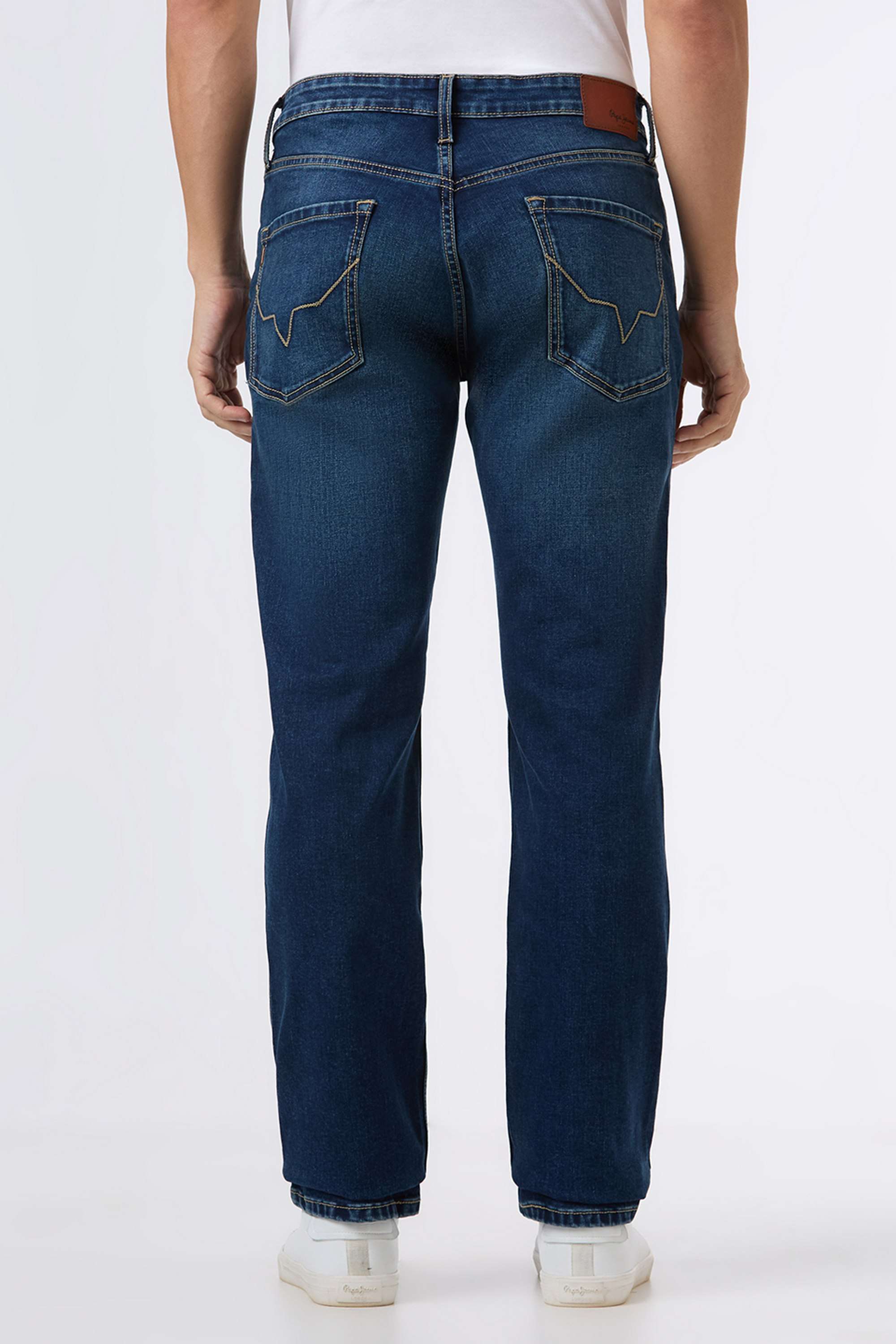 Solid-Cotton-Blend-Regular-Fit-Men-s-Jeans