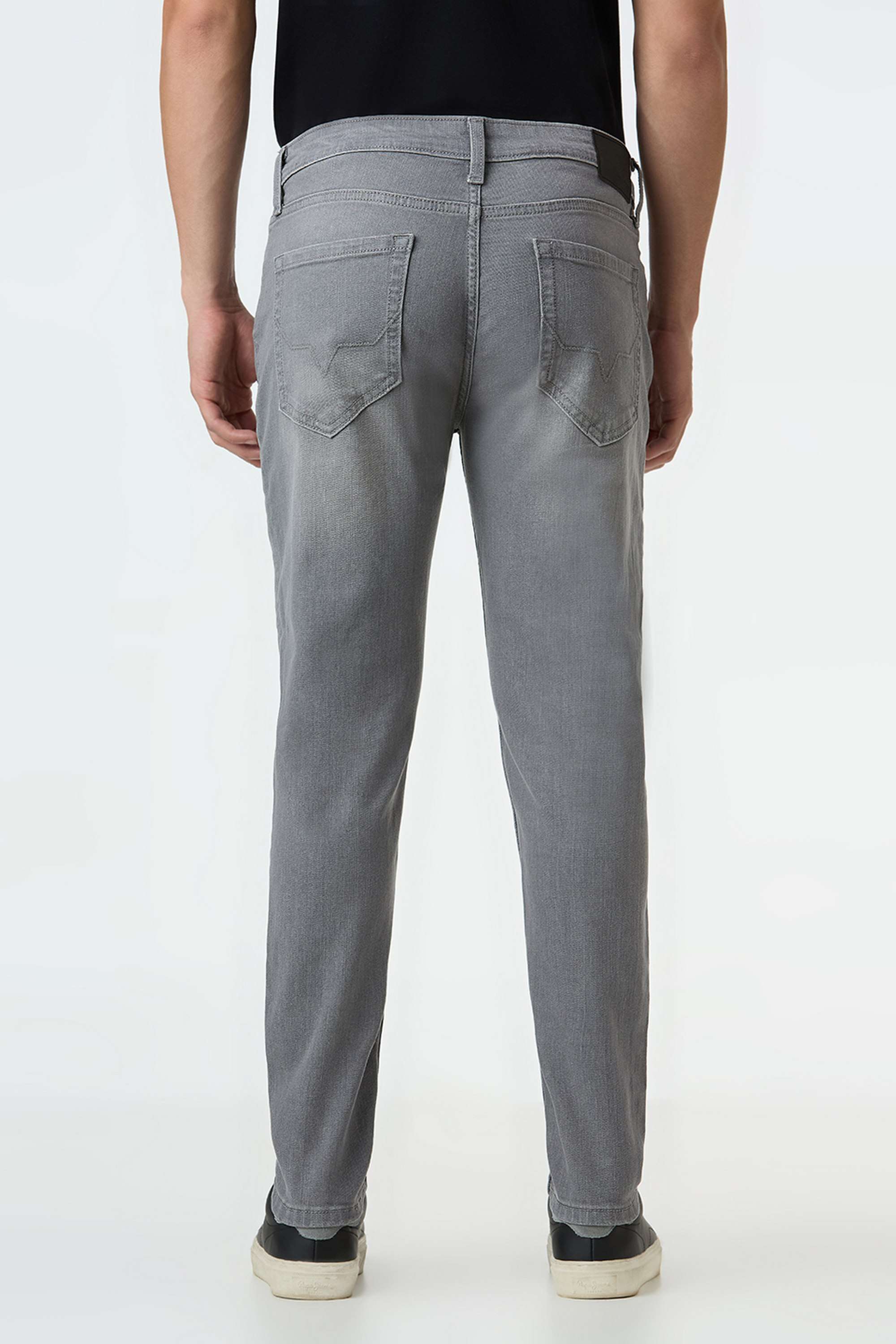 Solid-Cotton-Blend-Skinny-Fit-Men-s-Jeans