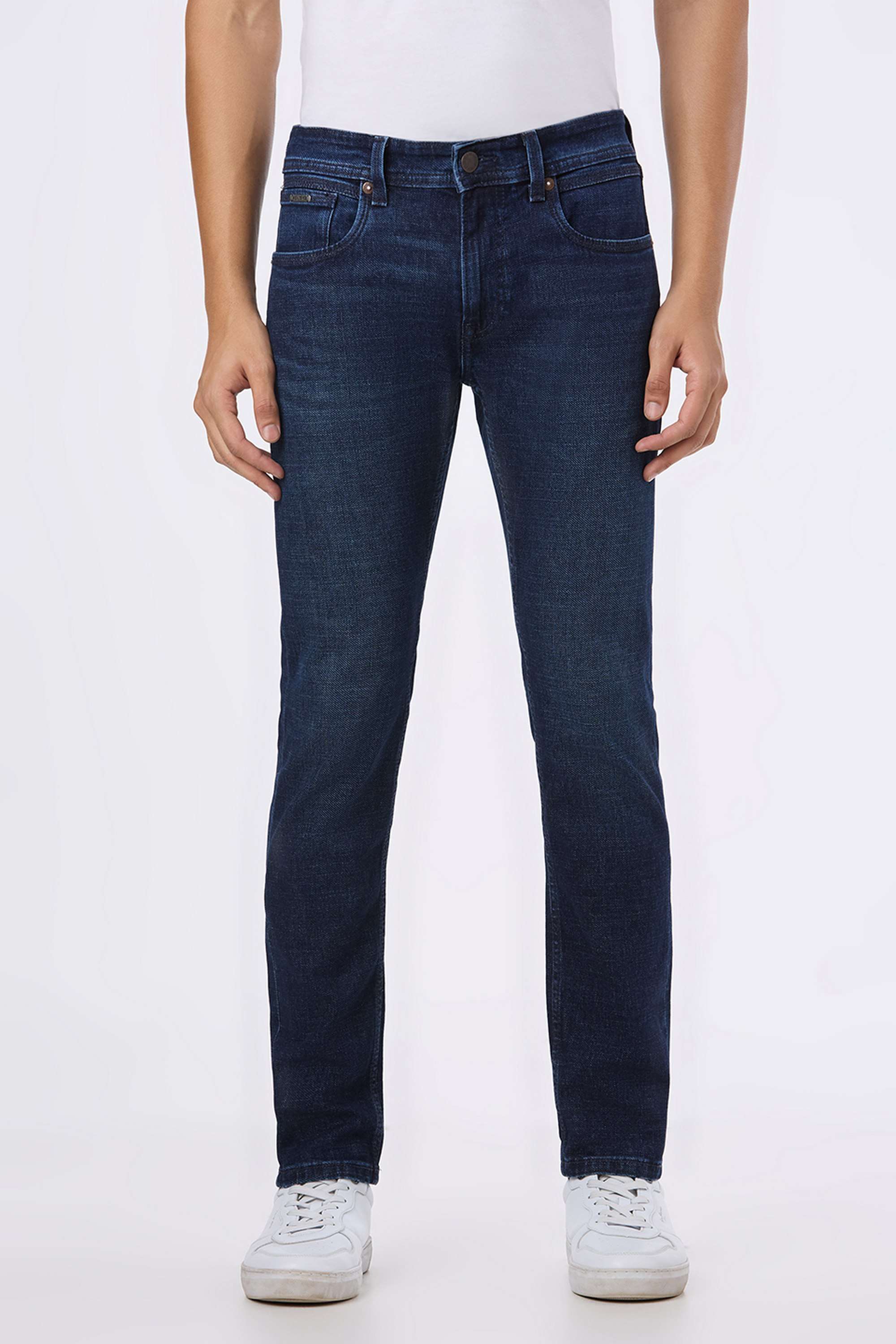 Solid-Cotton-Blend-Regular-Fit-Men-s-Jeans