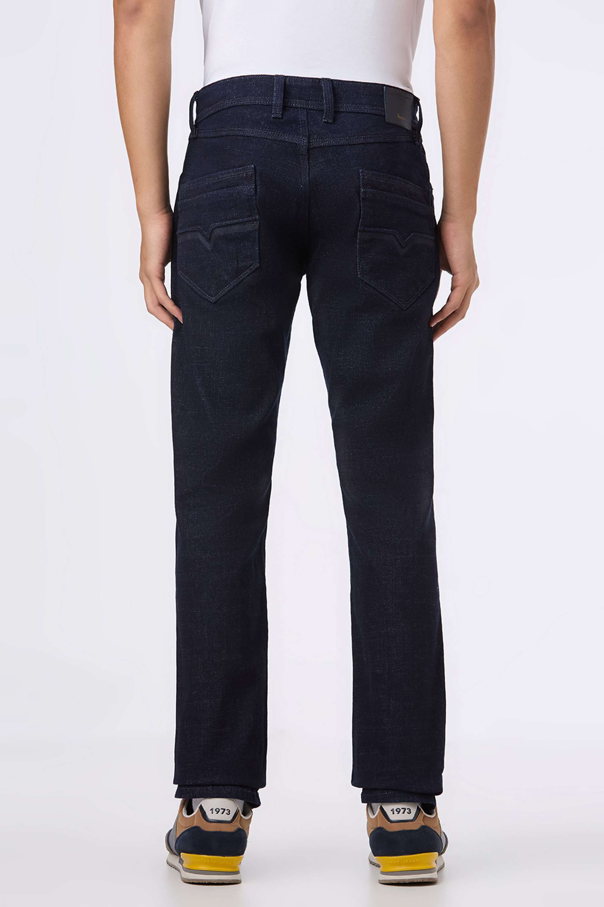 Solid-Cotton-Blend-Regular-Fit-Men-s-Jeans