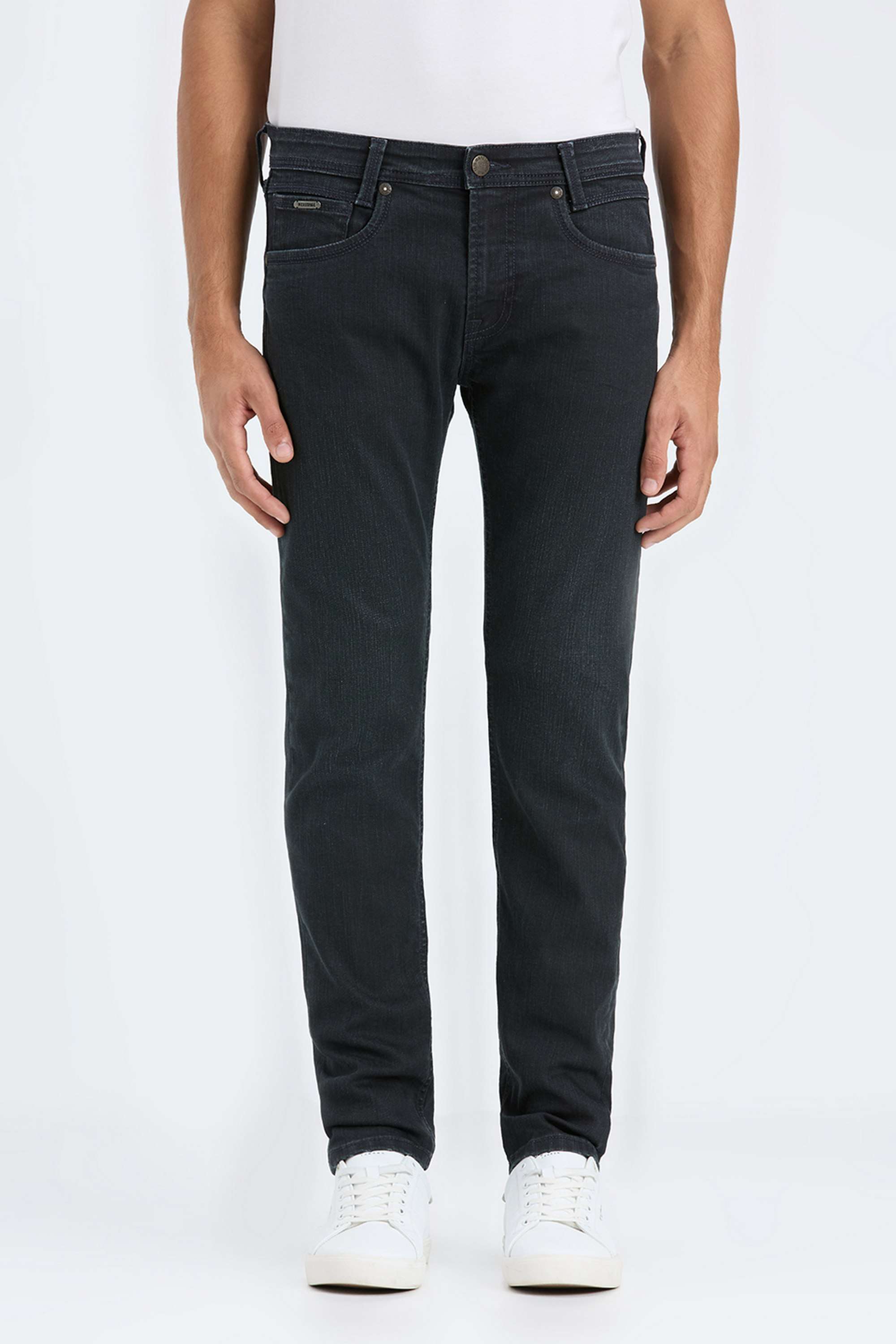 Solid-Cotton-Blend-Slim-Fit-Men-s-Jeans