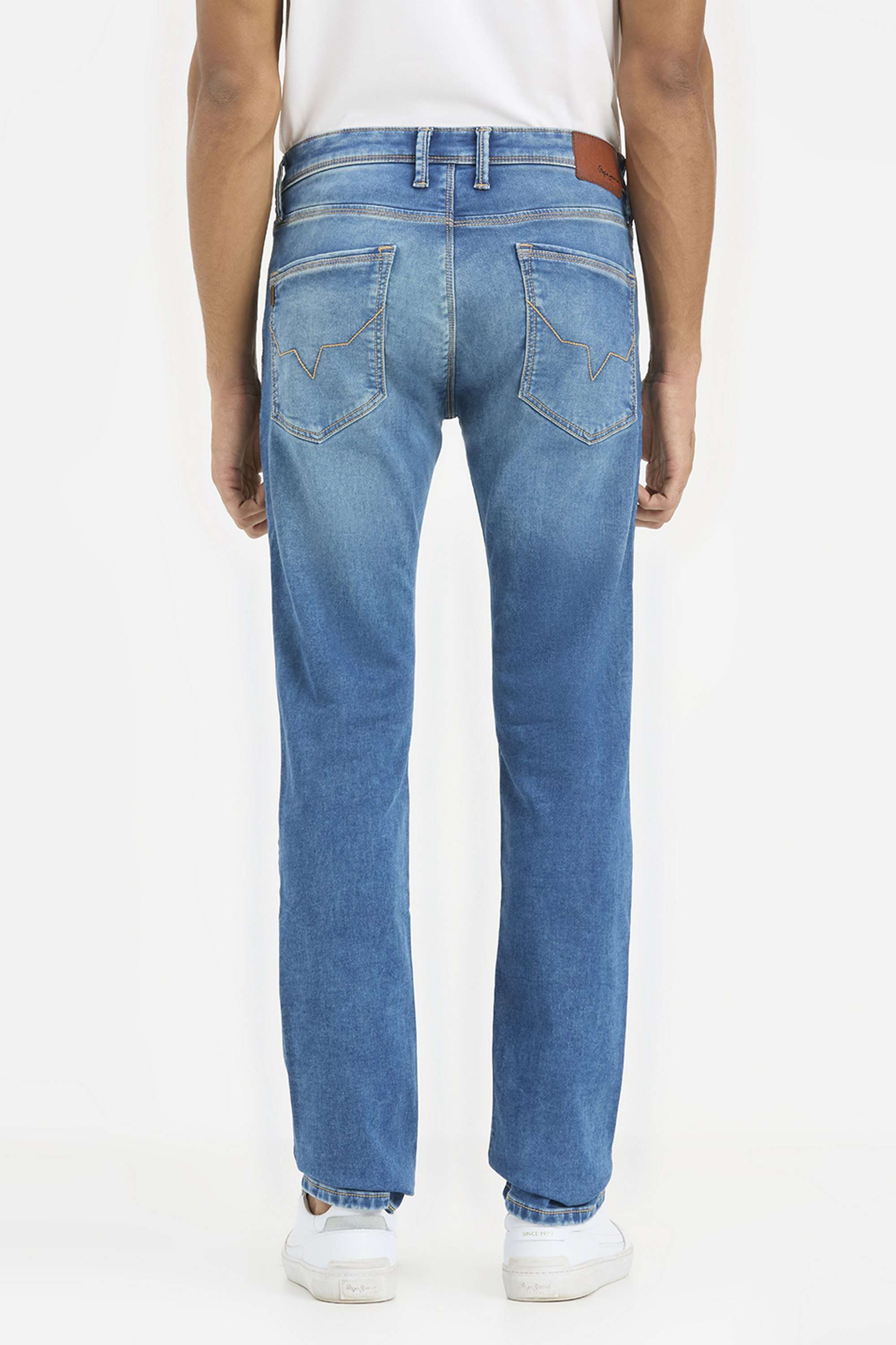 Solid-Cotton-Blend-Slim-Fit-Men-s-Jeans