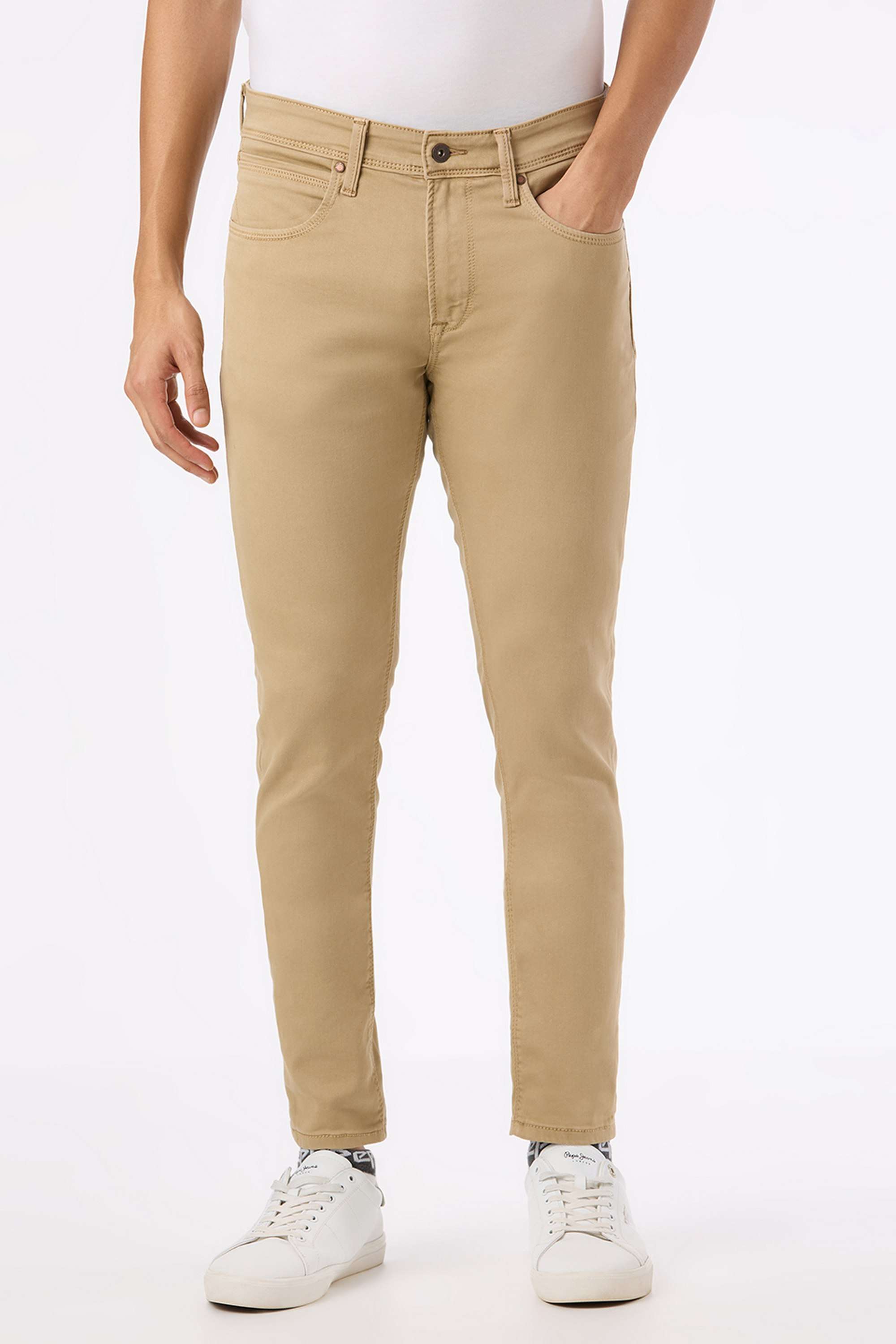 Solid-Cotton-Blend-Regular-Fit-Men-s-Jeans