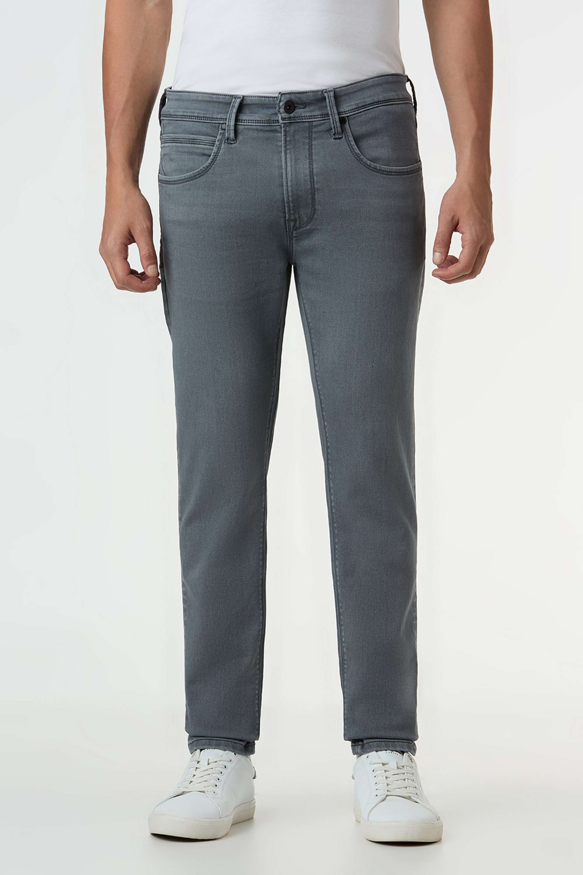 Solid-Cotton-Blend-Regular-Fit-Men-s-Jeans