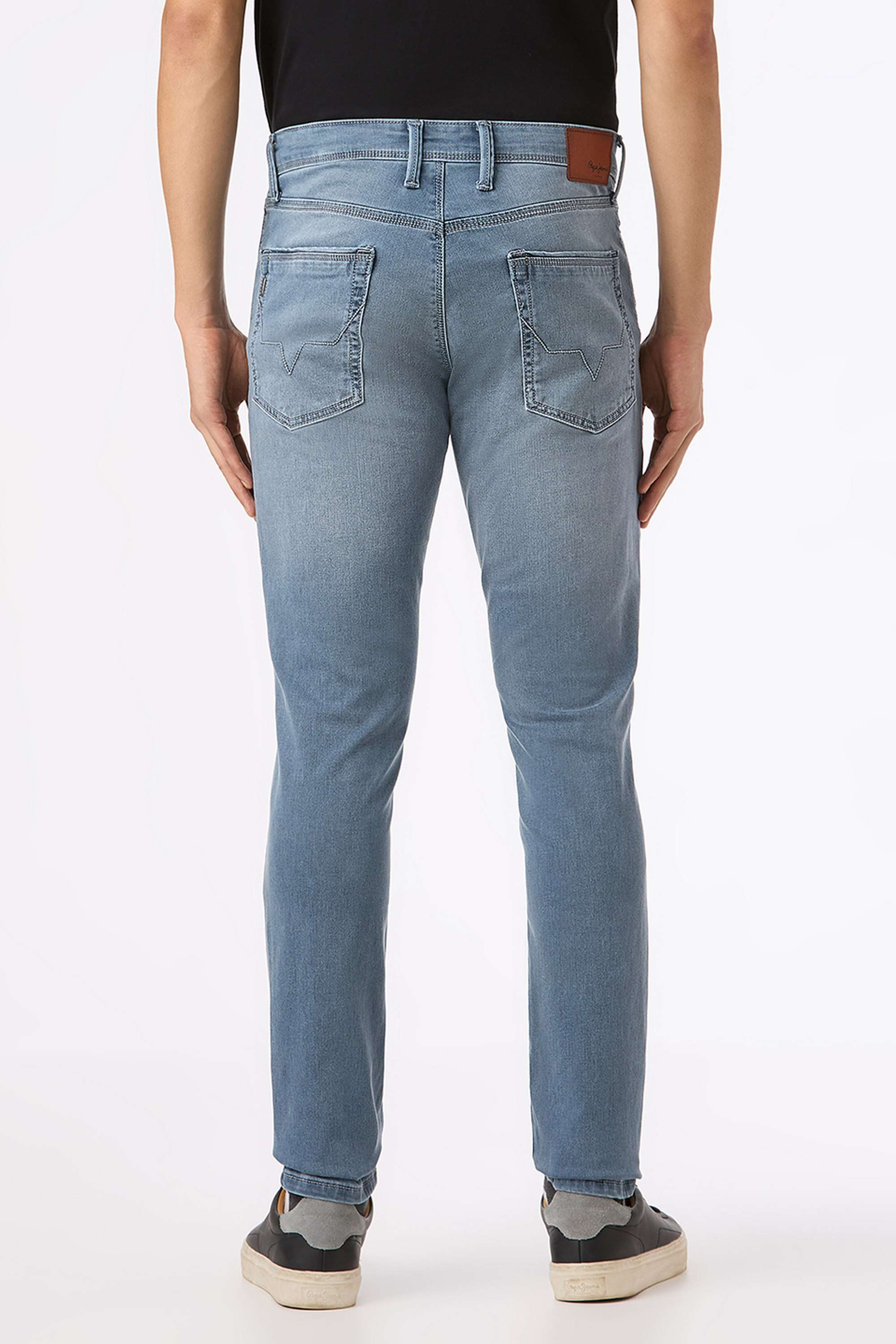 Solid-Cotton-Blend-Regular-Fit-Men-s-Jeans