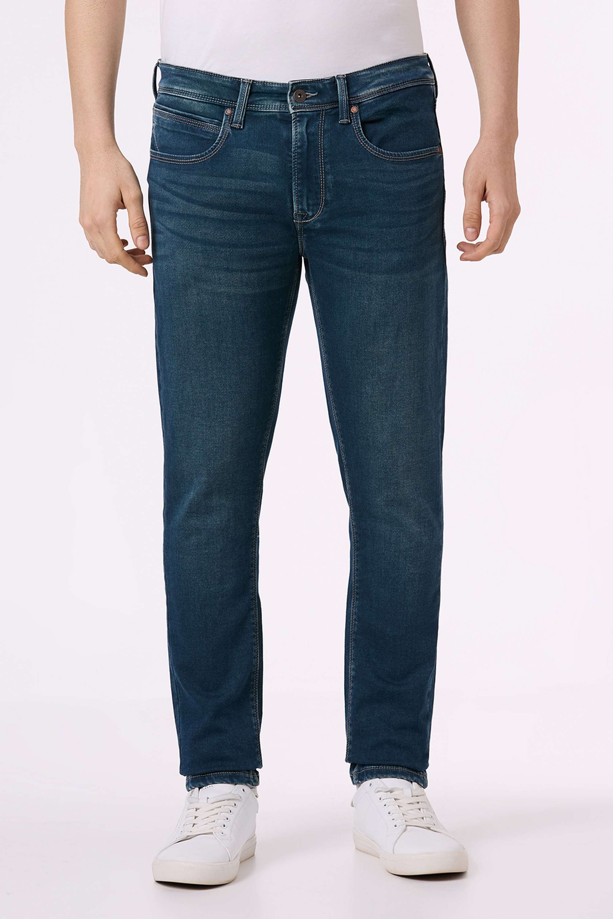 Solid-Cotton-Blend-Regular-Fit-Men-s-Jeans