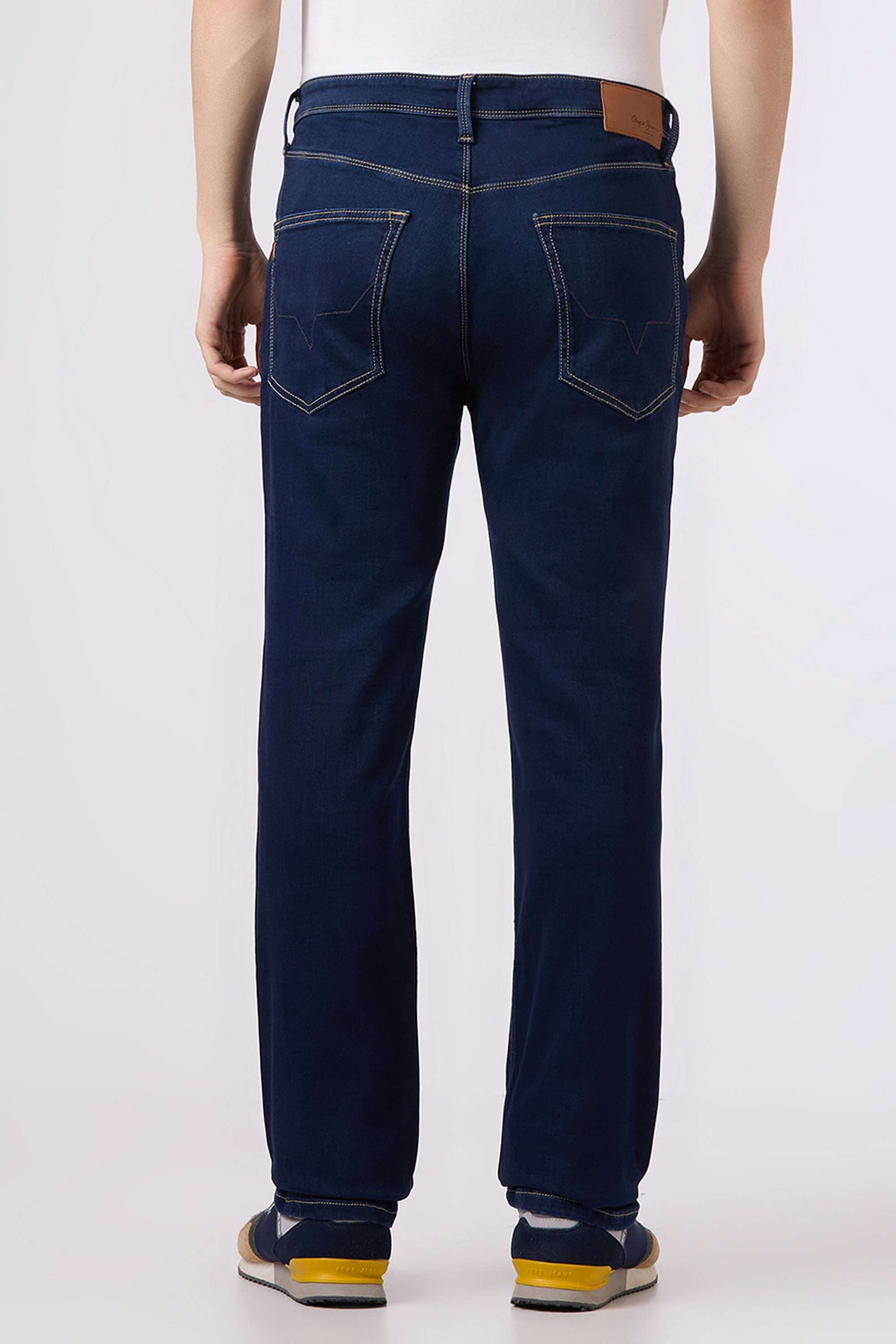 Solid-Cotton-Blend-Regular-Fit-Men-s-Jeans