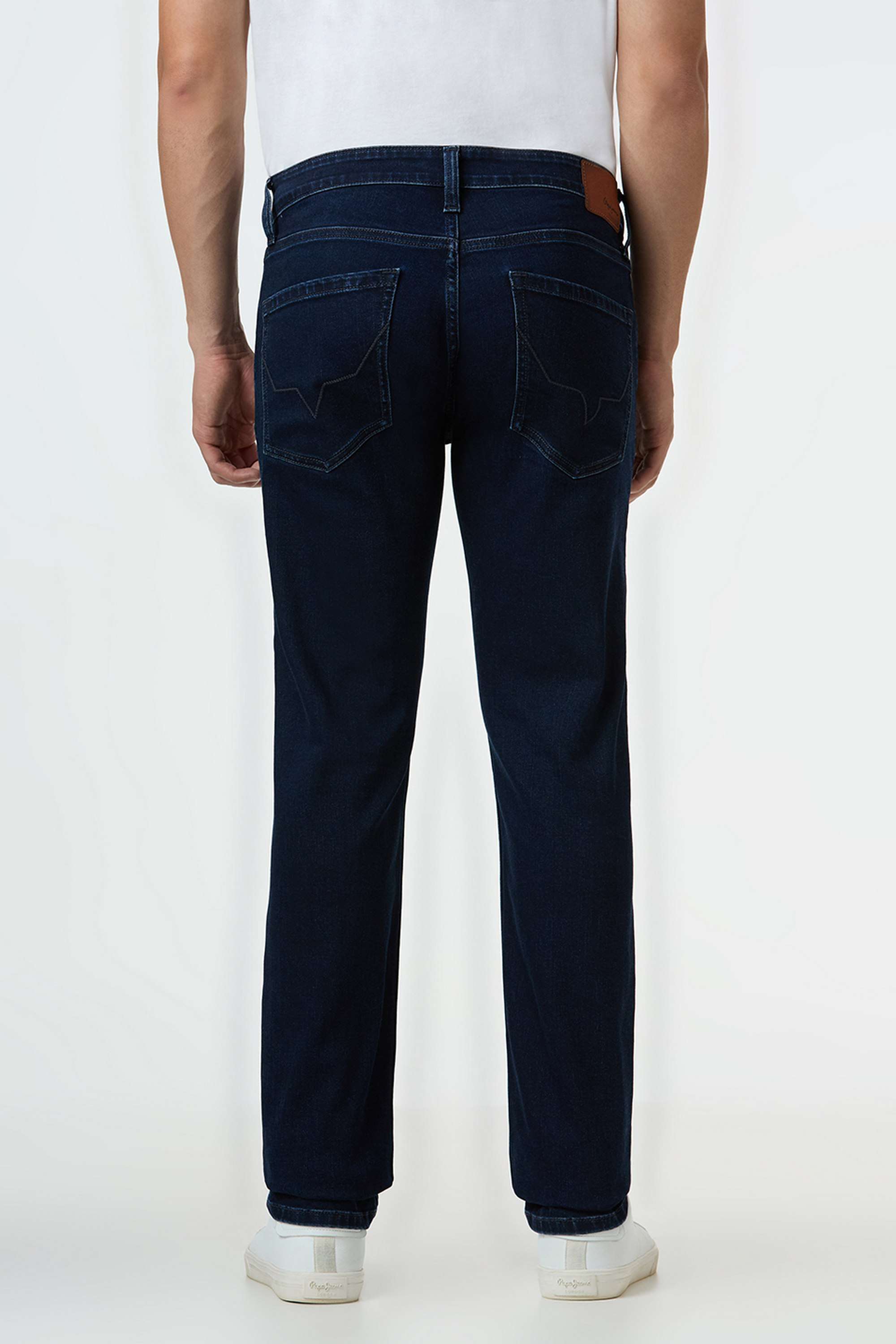 Solid-Cotton-Blend-Slim-Fit-Men-s-Jeans