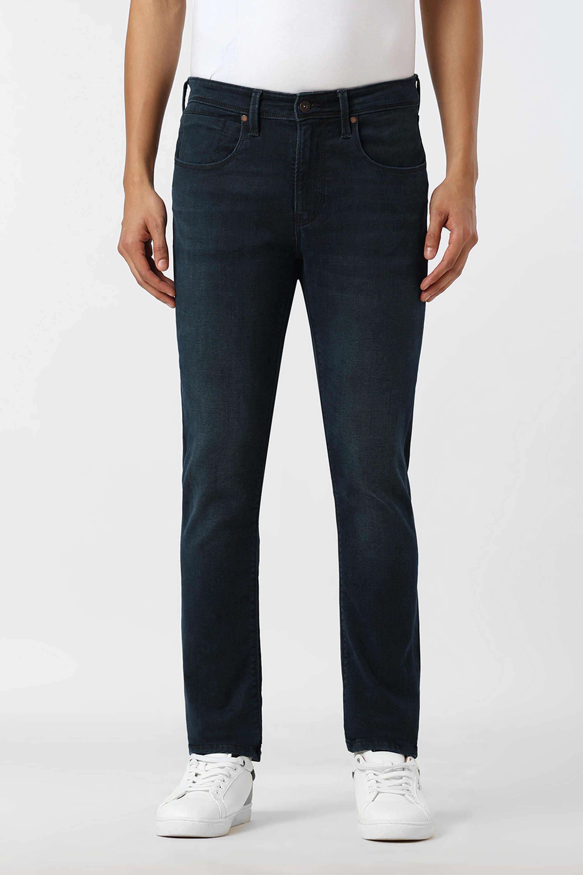 Light-Wash-Cotton-Slim-Fit-Men-Jeans