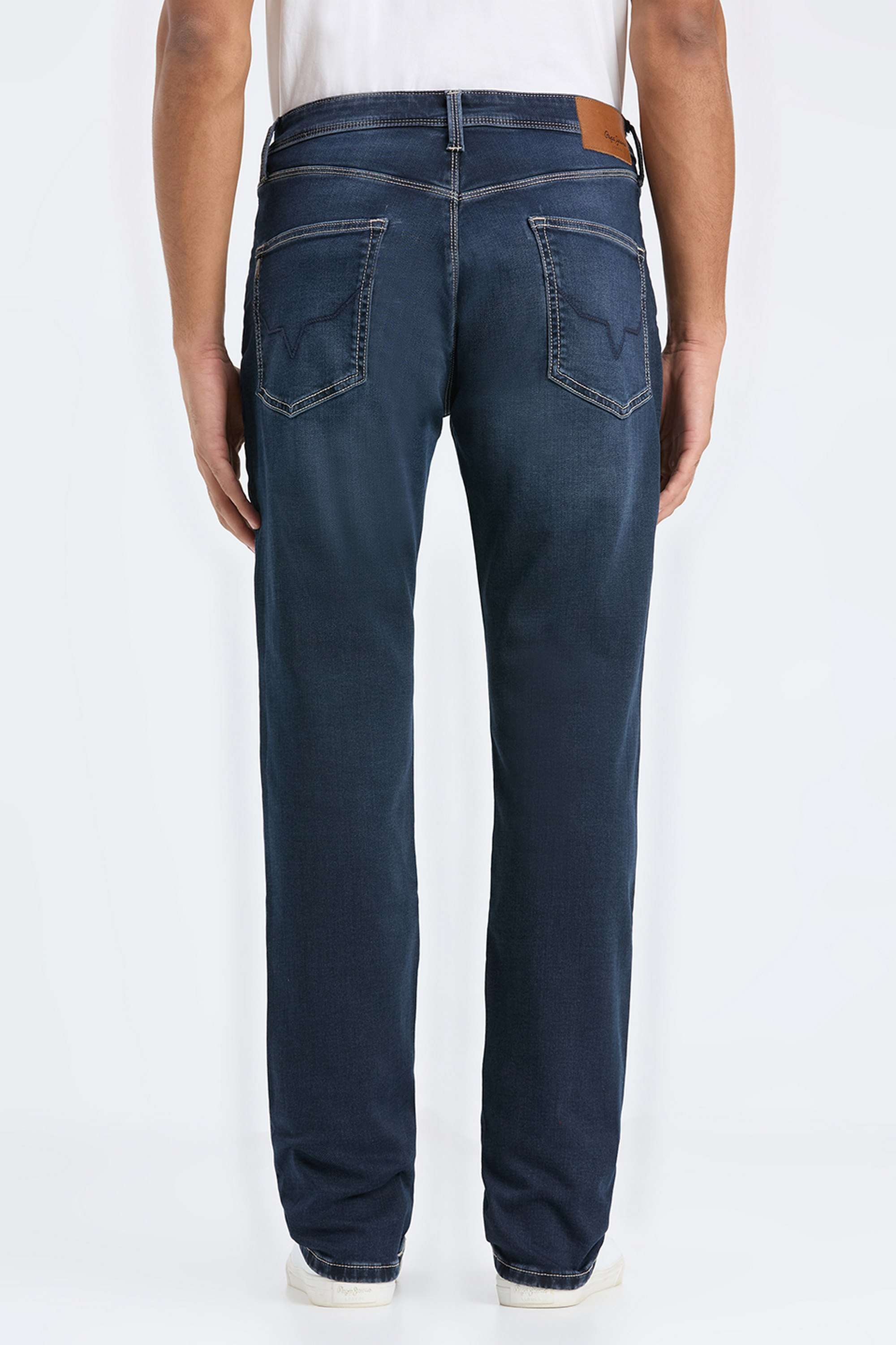 Solid-Cotton-Blend-Regular-Fit-Men-s-Jeans