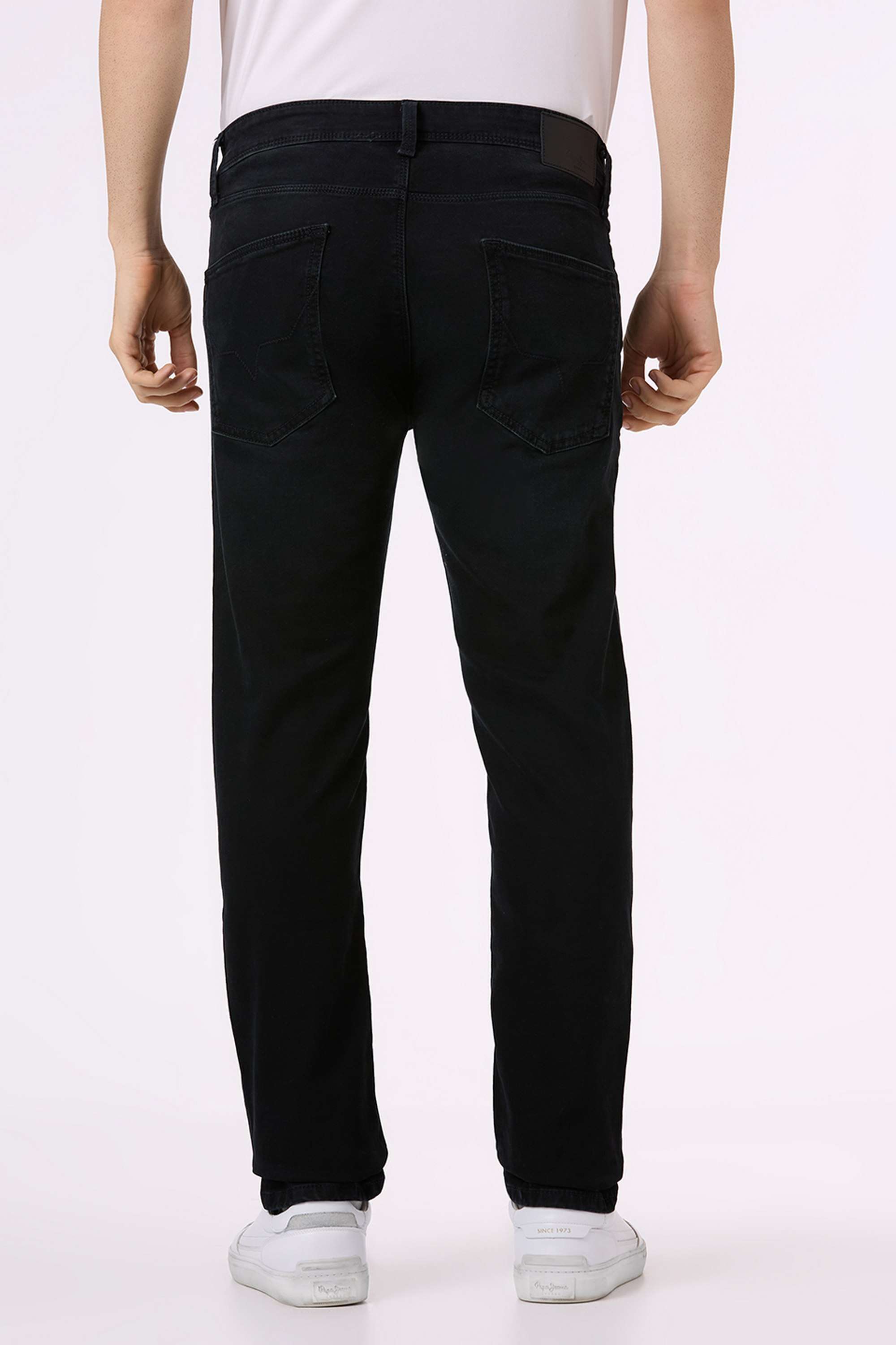 Solid-Cotton-Blend-Slim-Fit-Men-s-Jeans