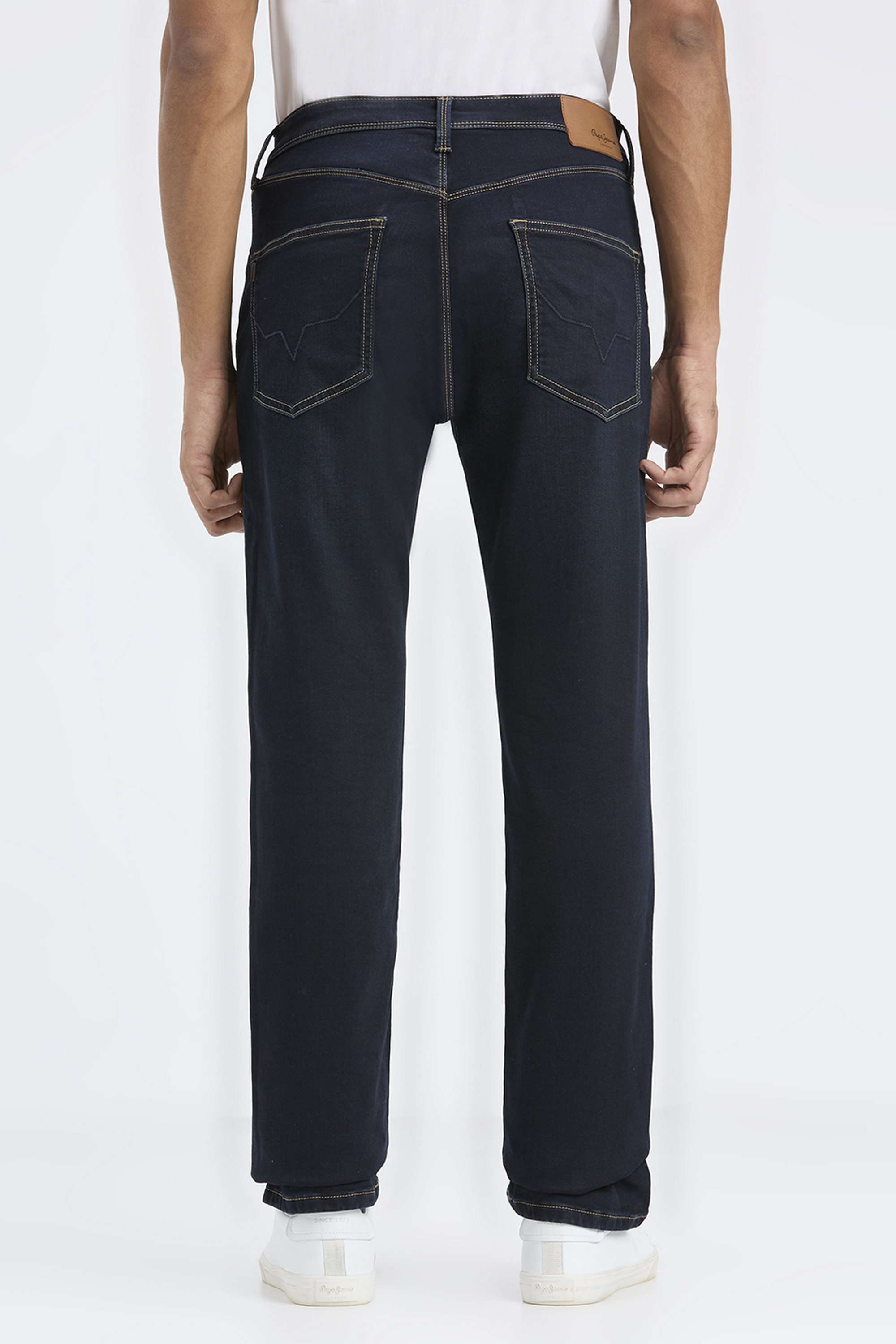 Solid-Cotton-Blend-Regular-Fit-Men-s-Jeans