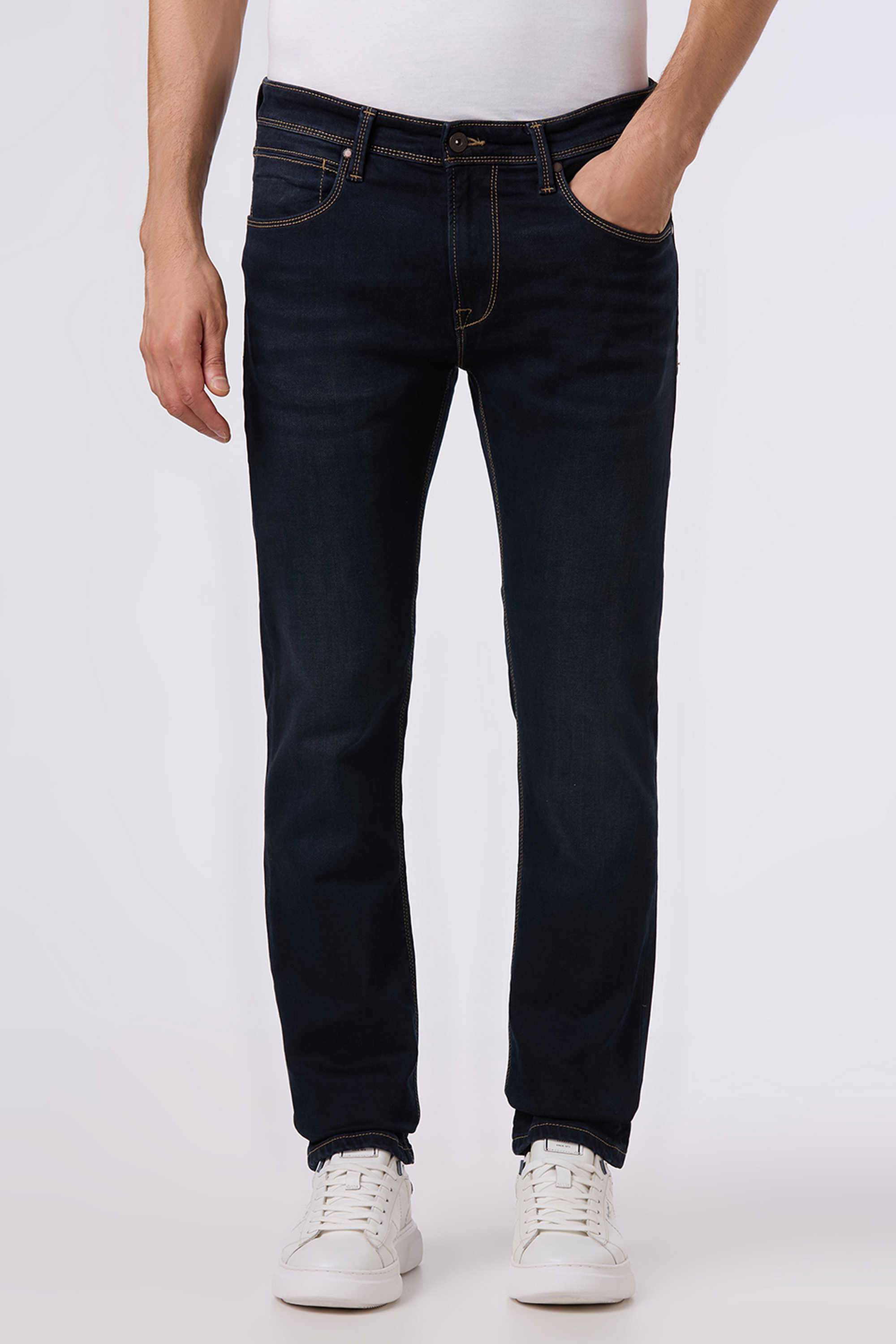 Light-Wash-Cotton-Slim-Fit-Men-Jeans