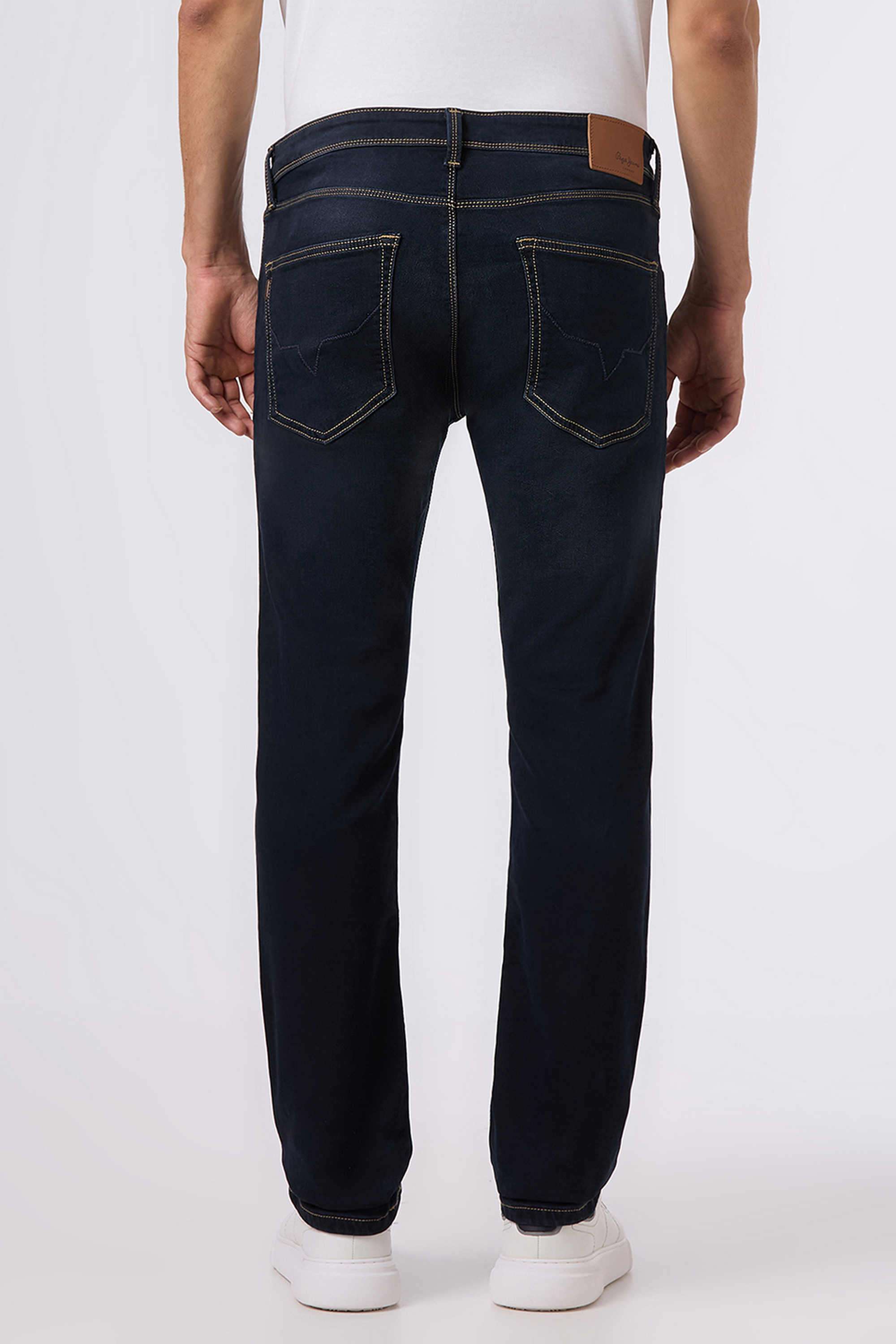 Light-Wash-Cotton-Slim-Fit-Men-Jeans