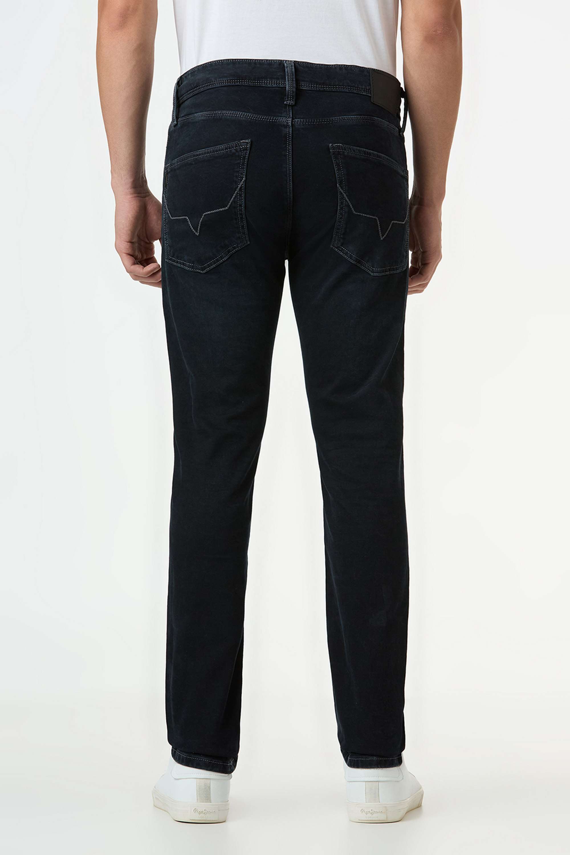 Solid-Cotton-Blend-Slim-Fit-Men-s-Jeans