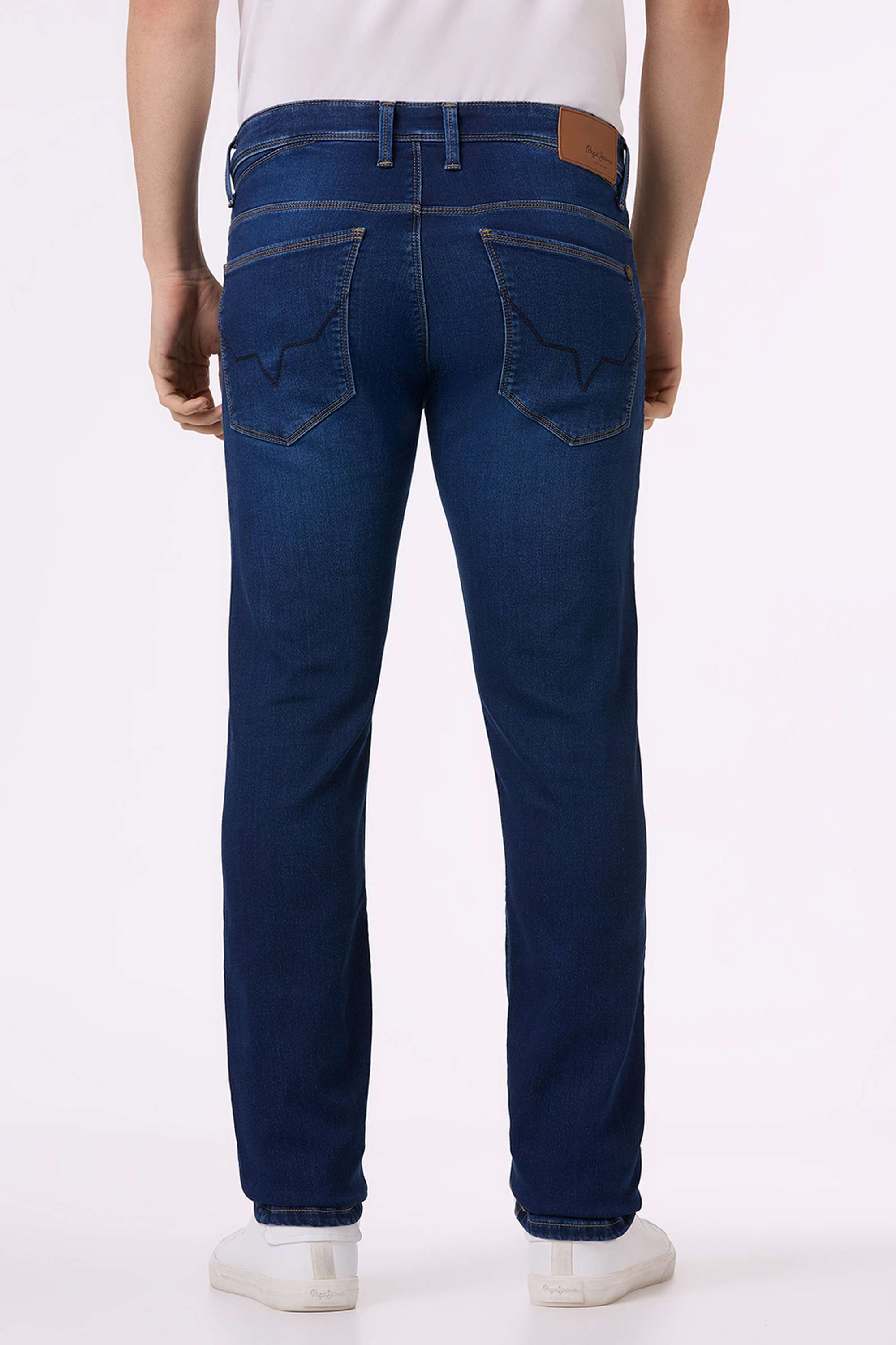 Solid-Cotton-Blend-Slim-Fit-Men-s-Jeans