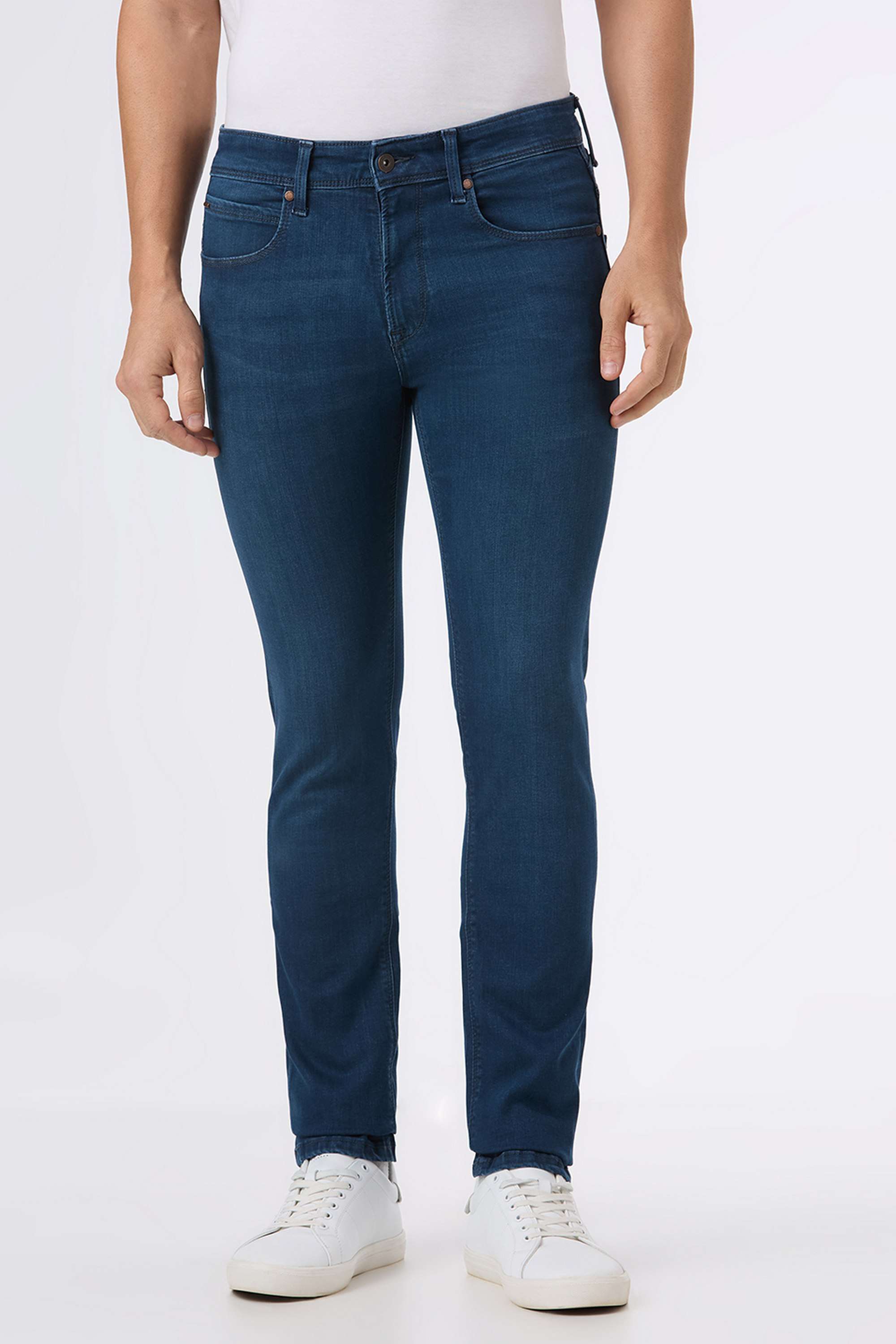 Solid-Cotton-Blend-Slim-Fit-Men-s-Jeans