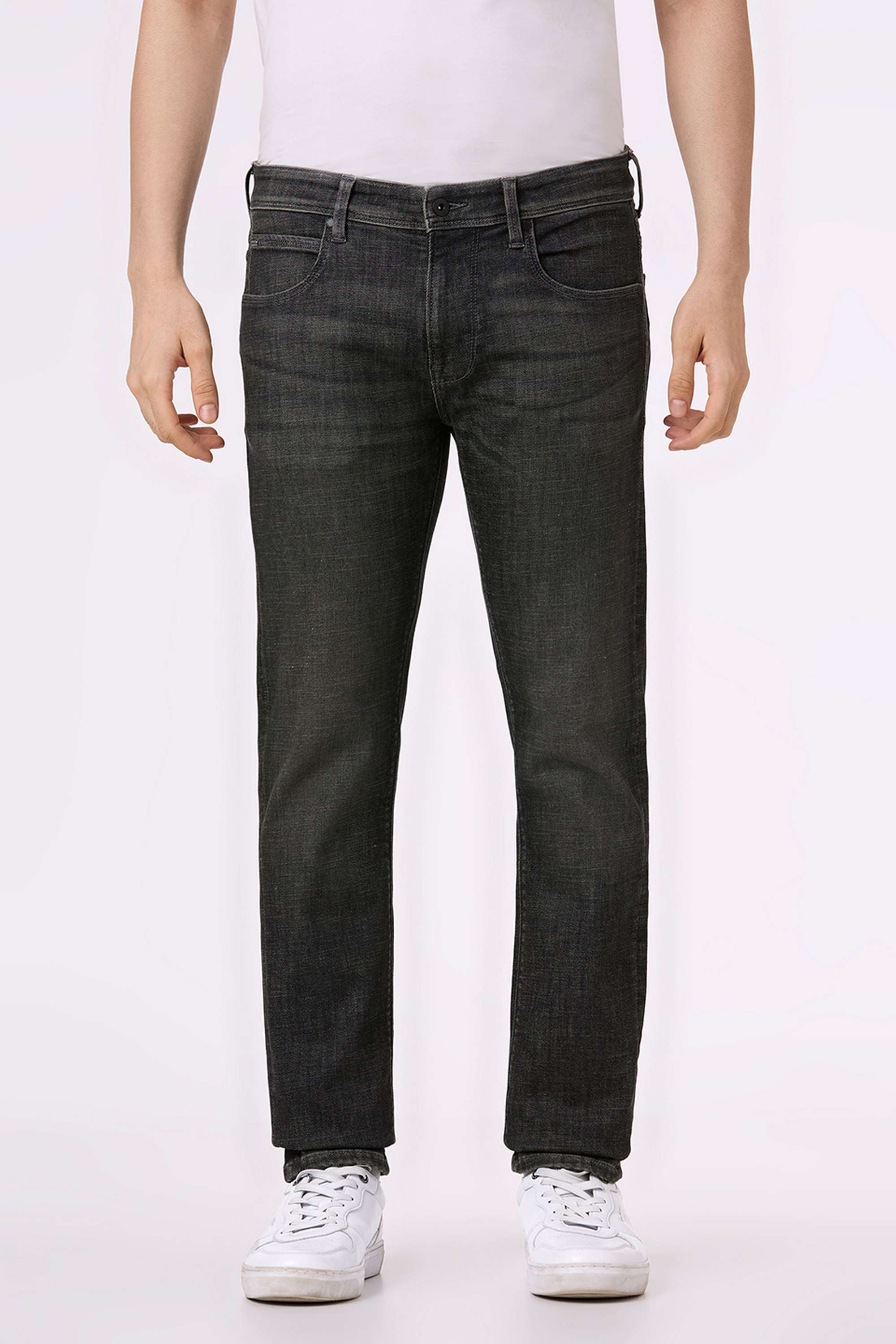 Solid-Cotton-Blend-Slim-Fit-Men-s-Jeans