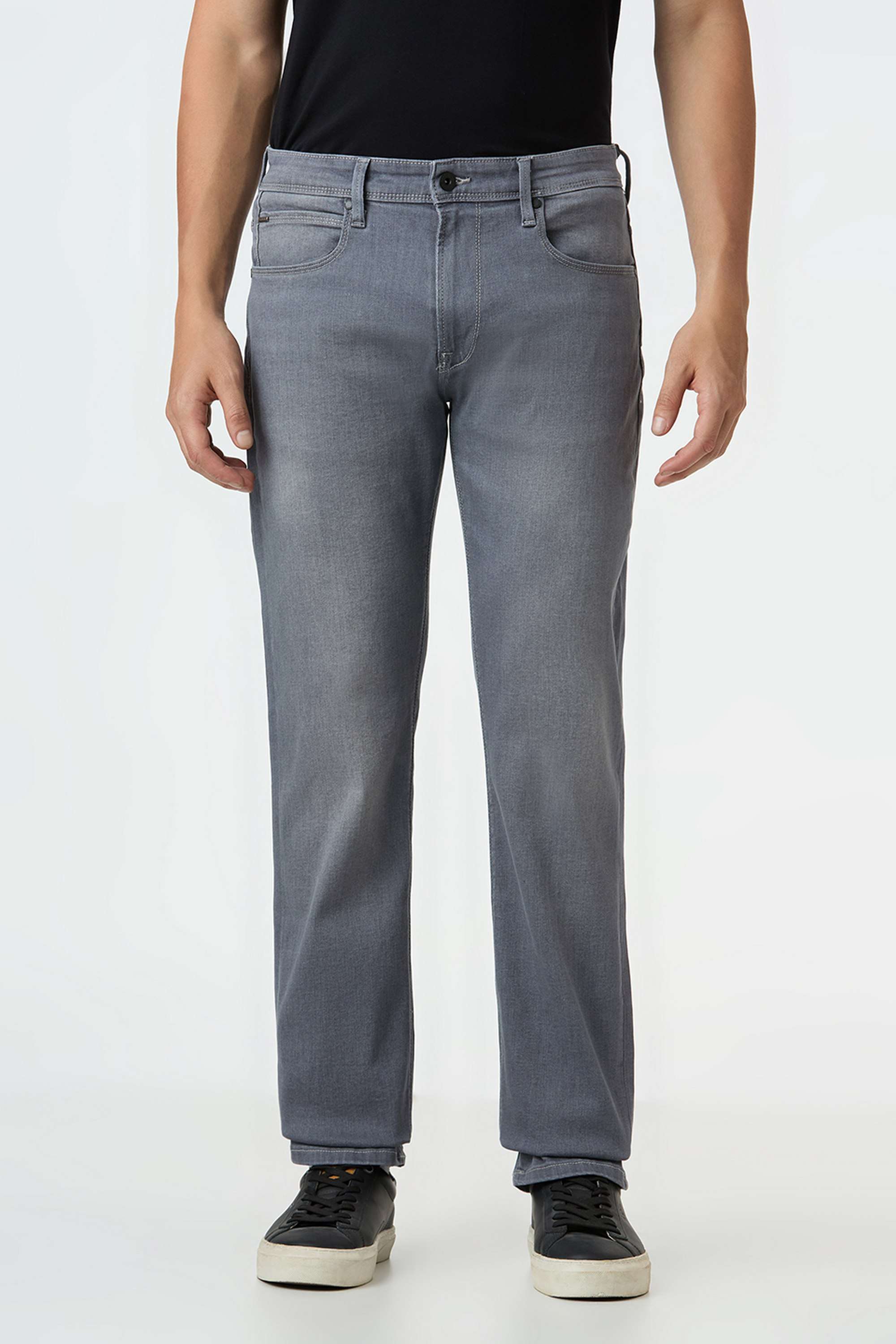 Solid-Cotton-Blend-Regular-Fit-Men-s-Jeans