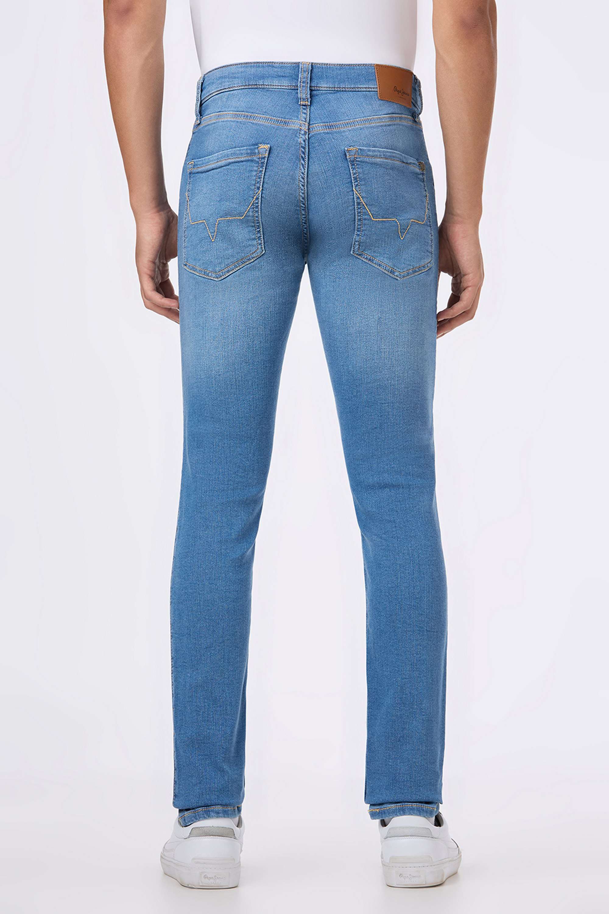 Solid-Cotton-Blend-Slim-Fit-Men-s-Jeans