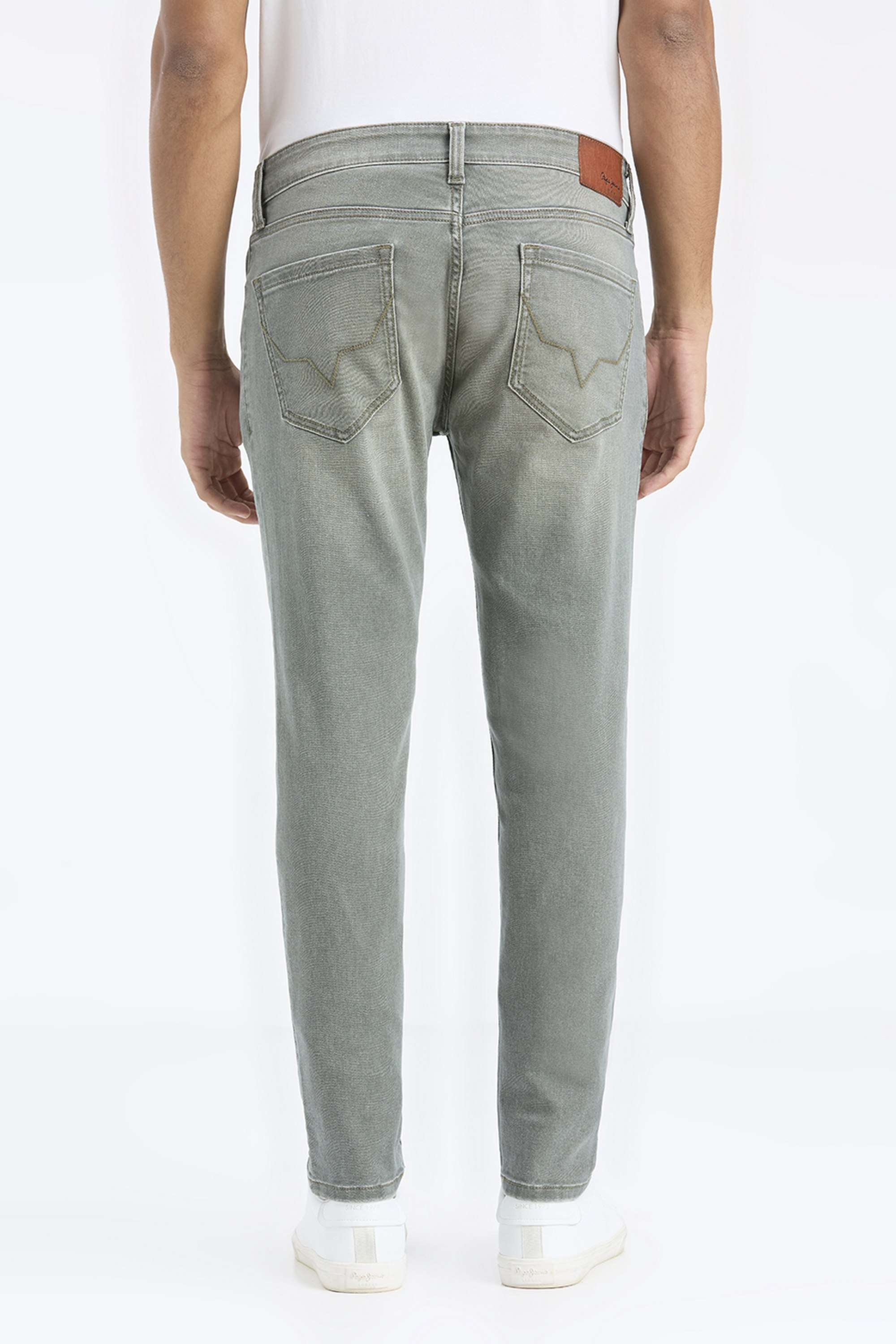 Solid-Cotton-Blend-Skinny-Fit-Men-s-Jeans