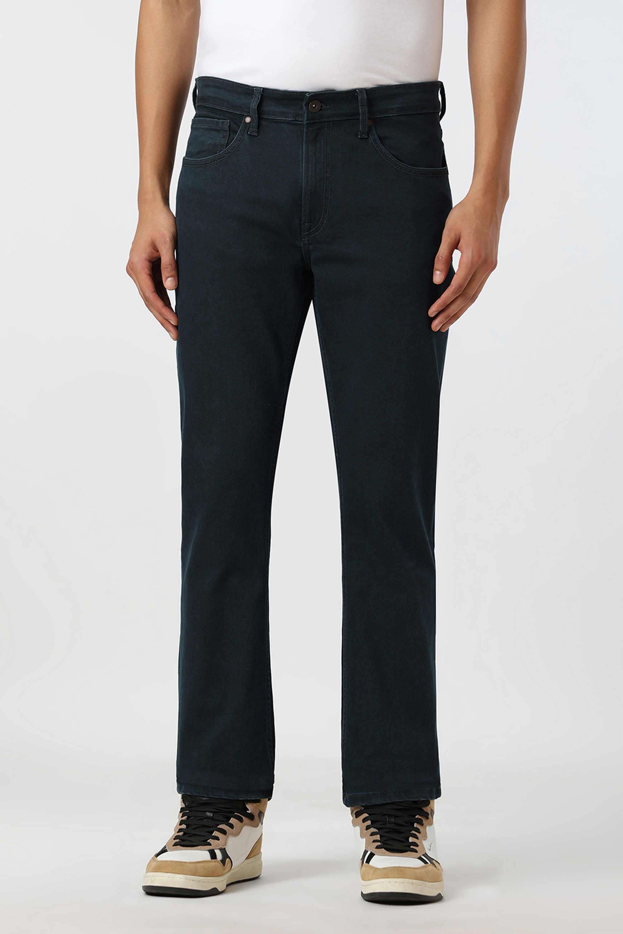 Light-Wash-Cotton-Straight-Fit-Men-Jeans