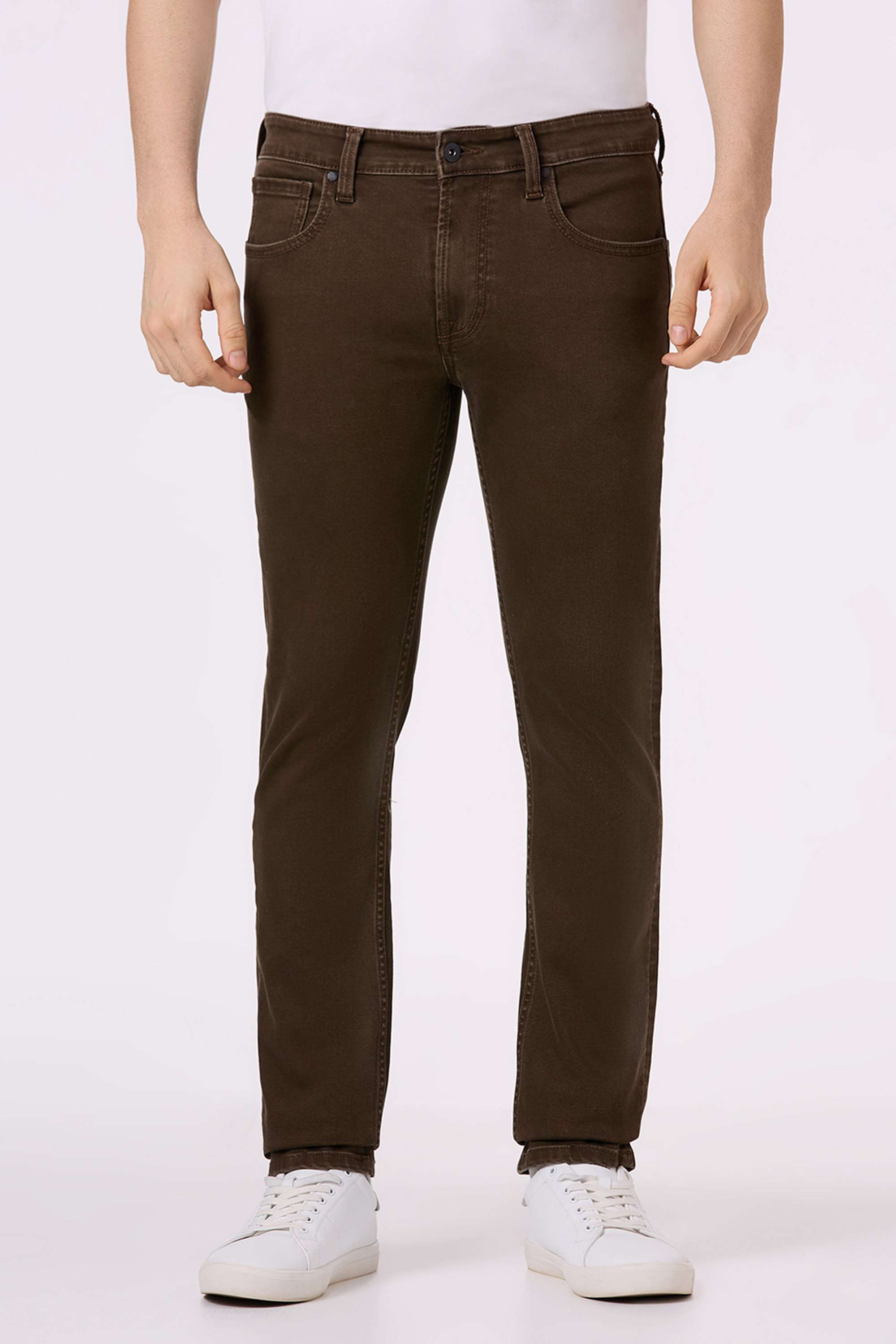 Solid-Cotton-Blend-Slim-Fit-Men-s-Jeans