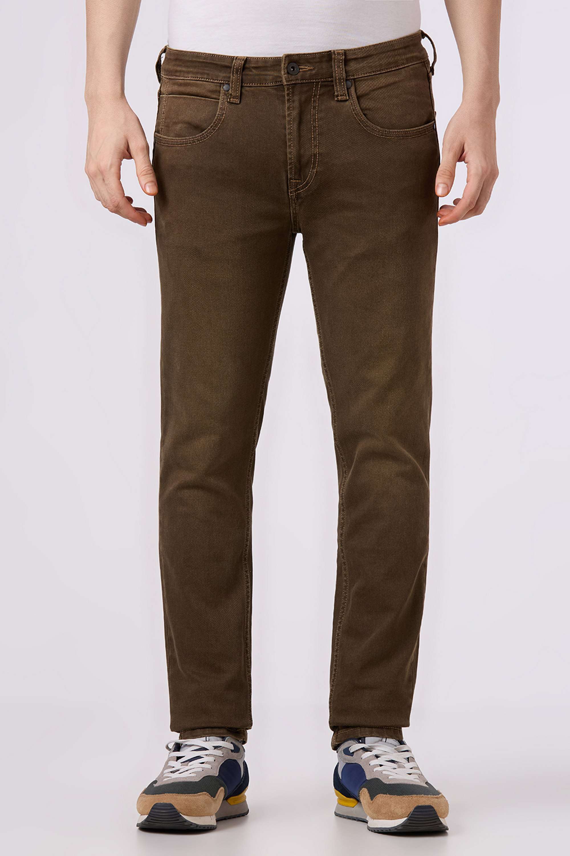 Solid-Cotton-Blend-Regular-Fit-Men-s-Jeans