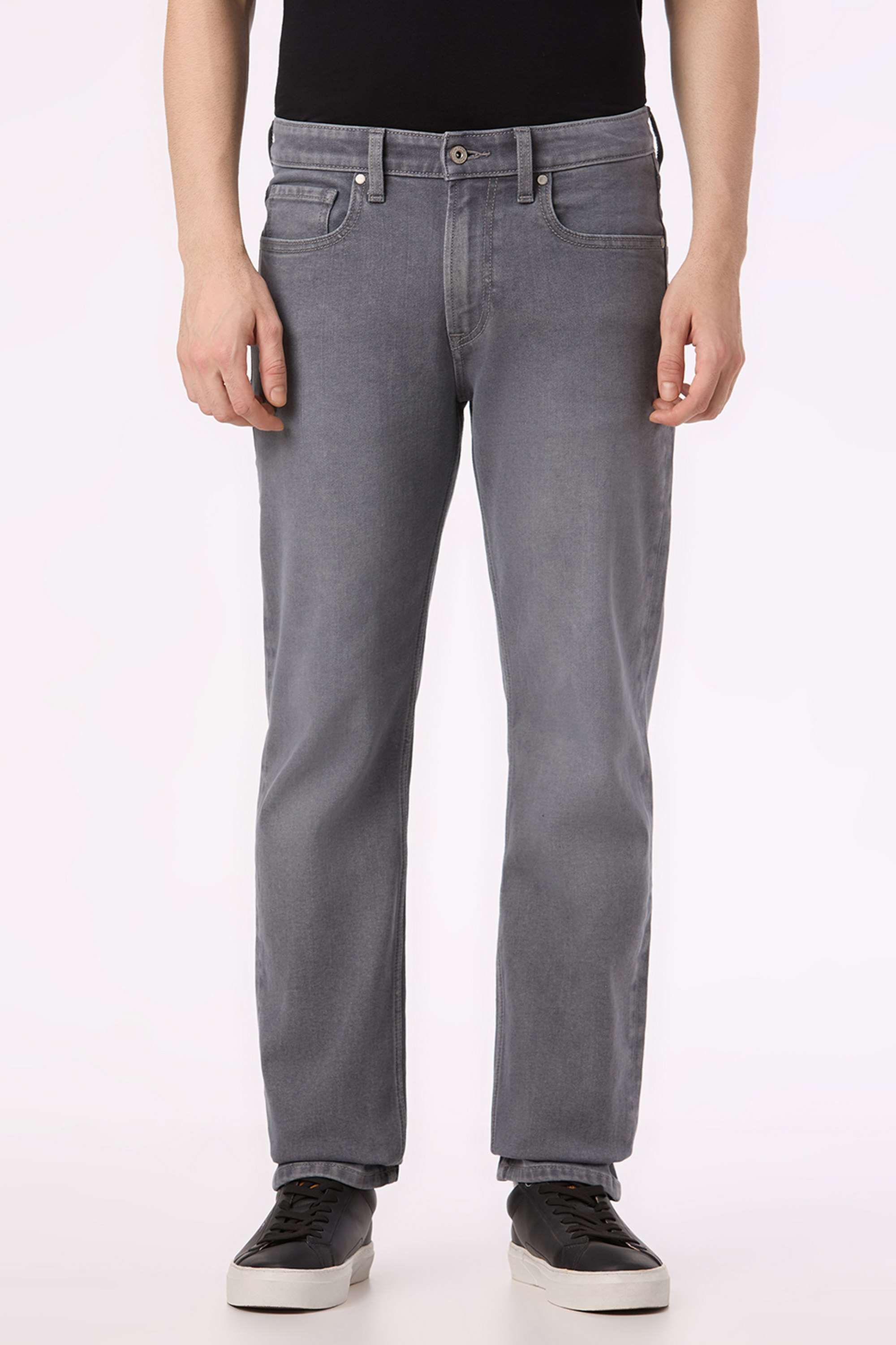Solid-Cotton-Blend-Regular-Fit-Men-s-Jeans