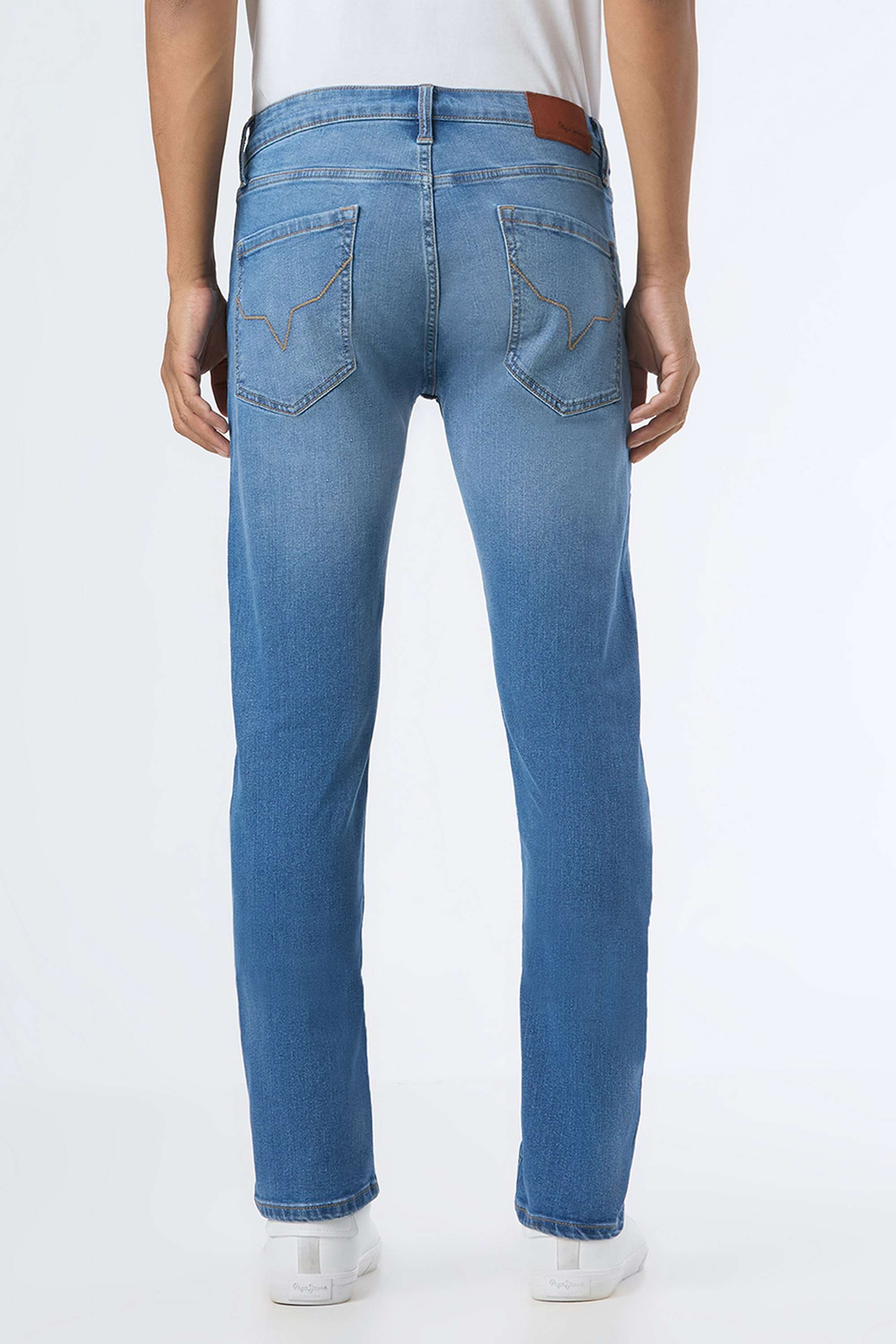 Solid-Cotton-Blend-Slim-Fit-Men-s-Jeans