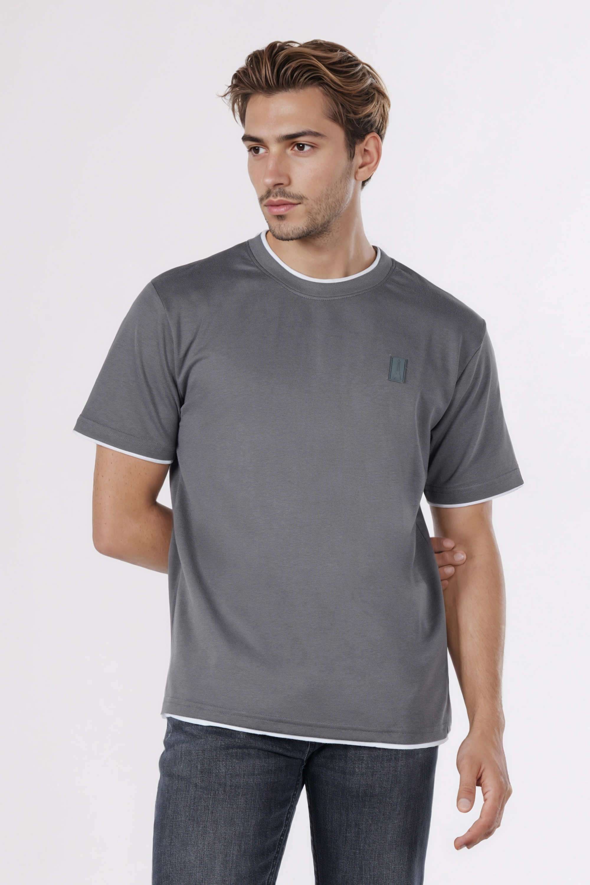Solid-Cotton-Relaxed-Fit-Men-T-Shirt