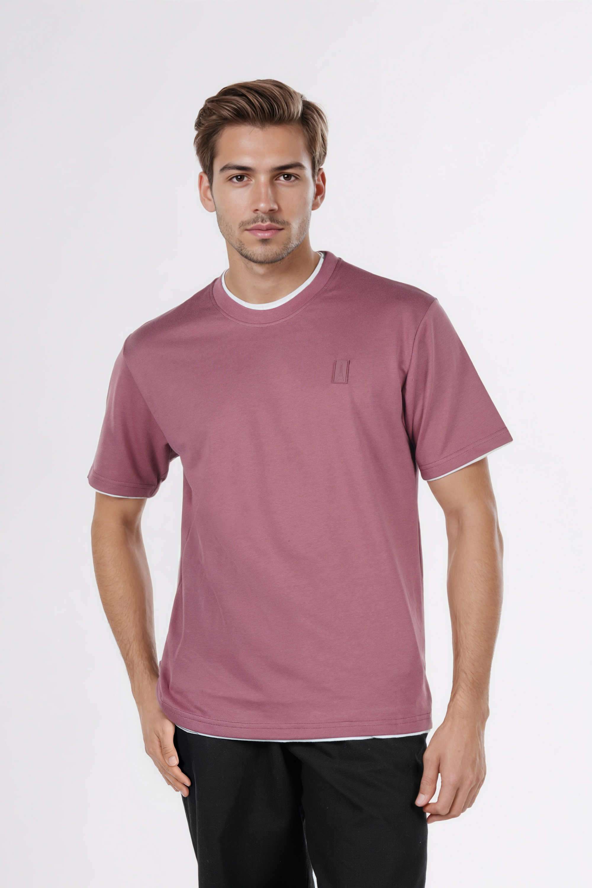 Solid-Cotton-Relaxed-Fit-Men-T-Shirt