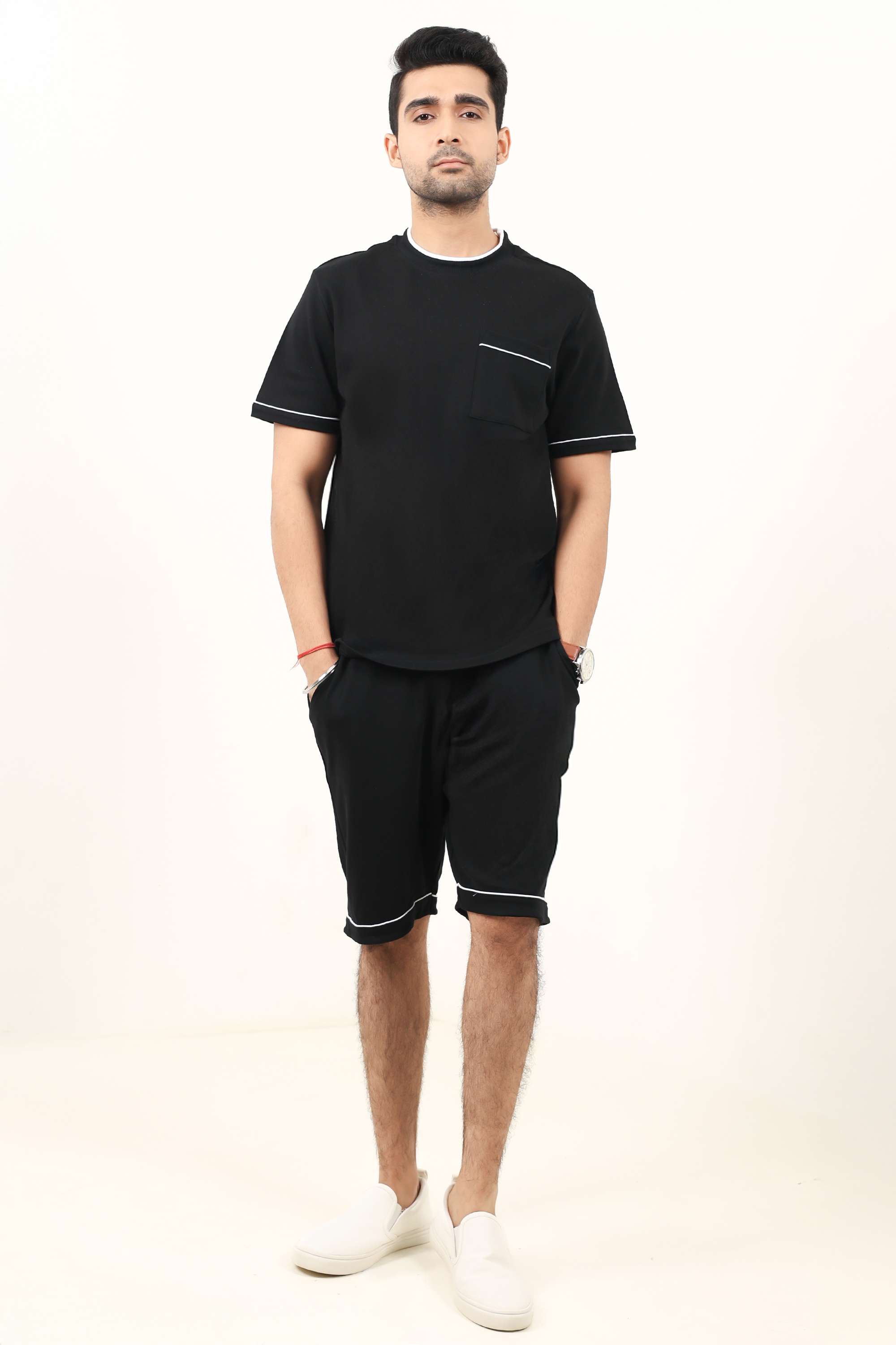 Blended-Fabric-Regular-Fit-Men-Shorts