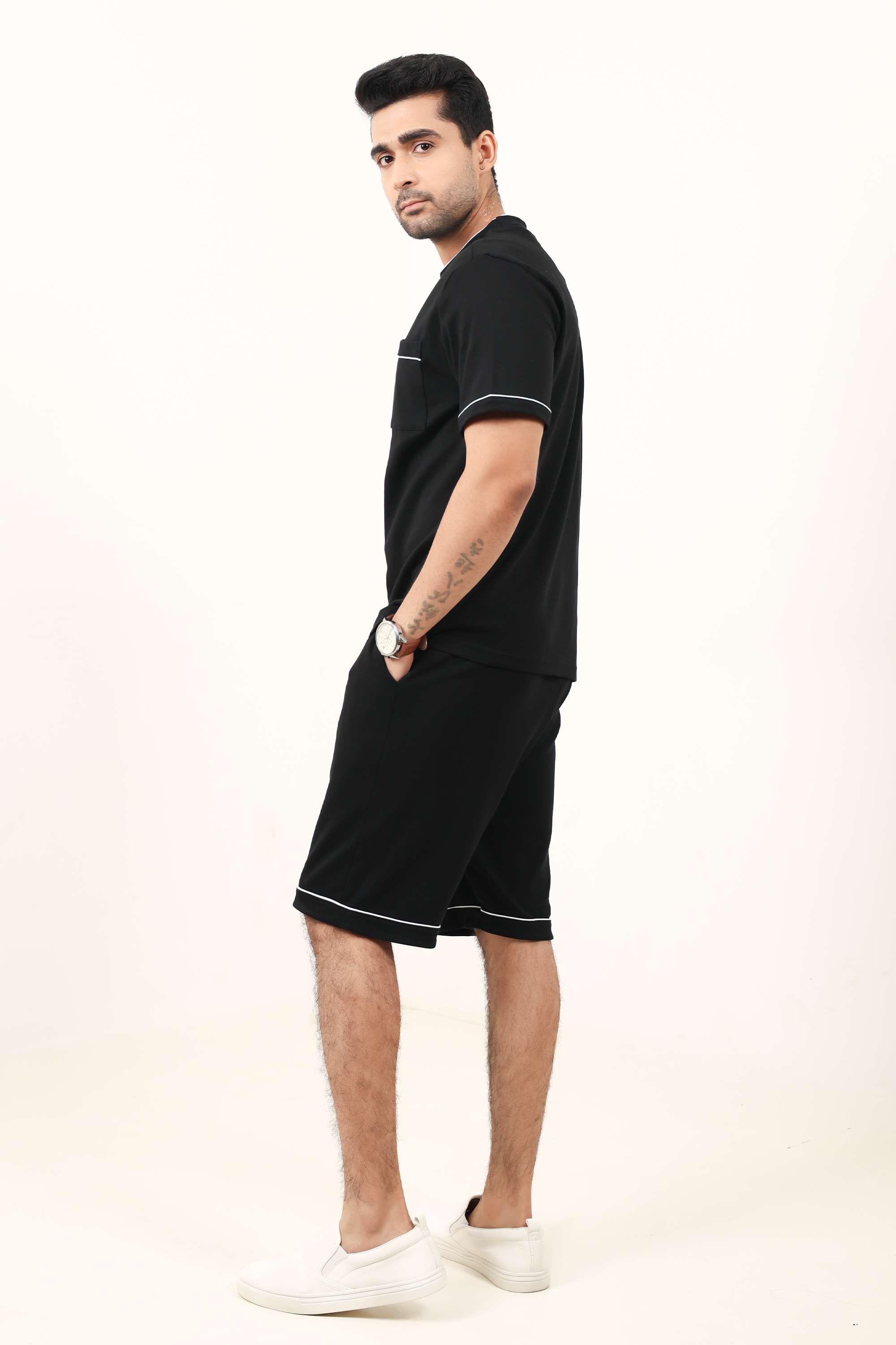 Blended-Fabric-Regular-Fit-Men-Shorts