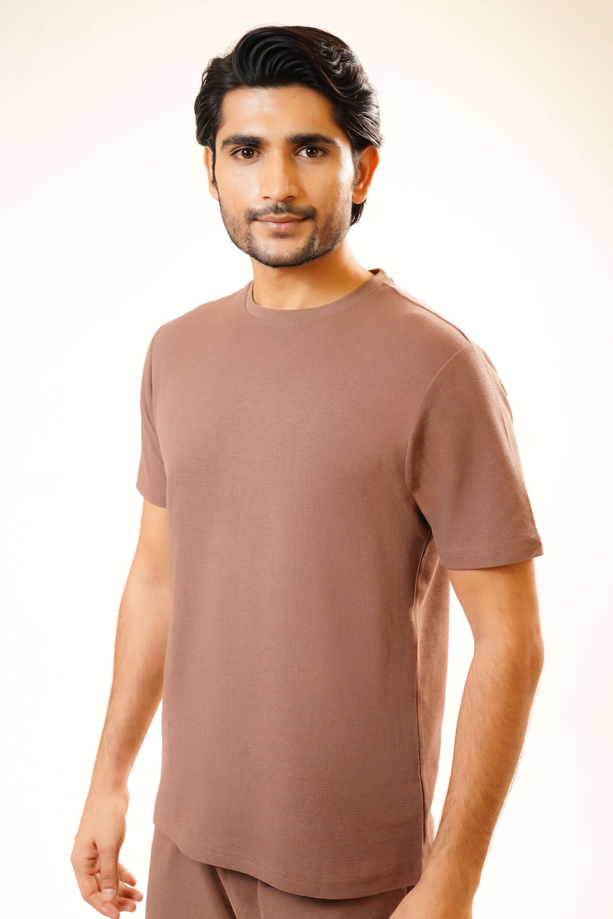 Solid-Poly-Cotton-Regular-Fit-Men-Co-Ord-Set