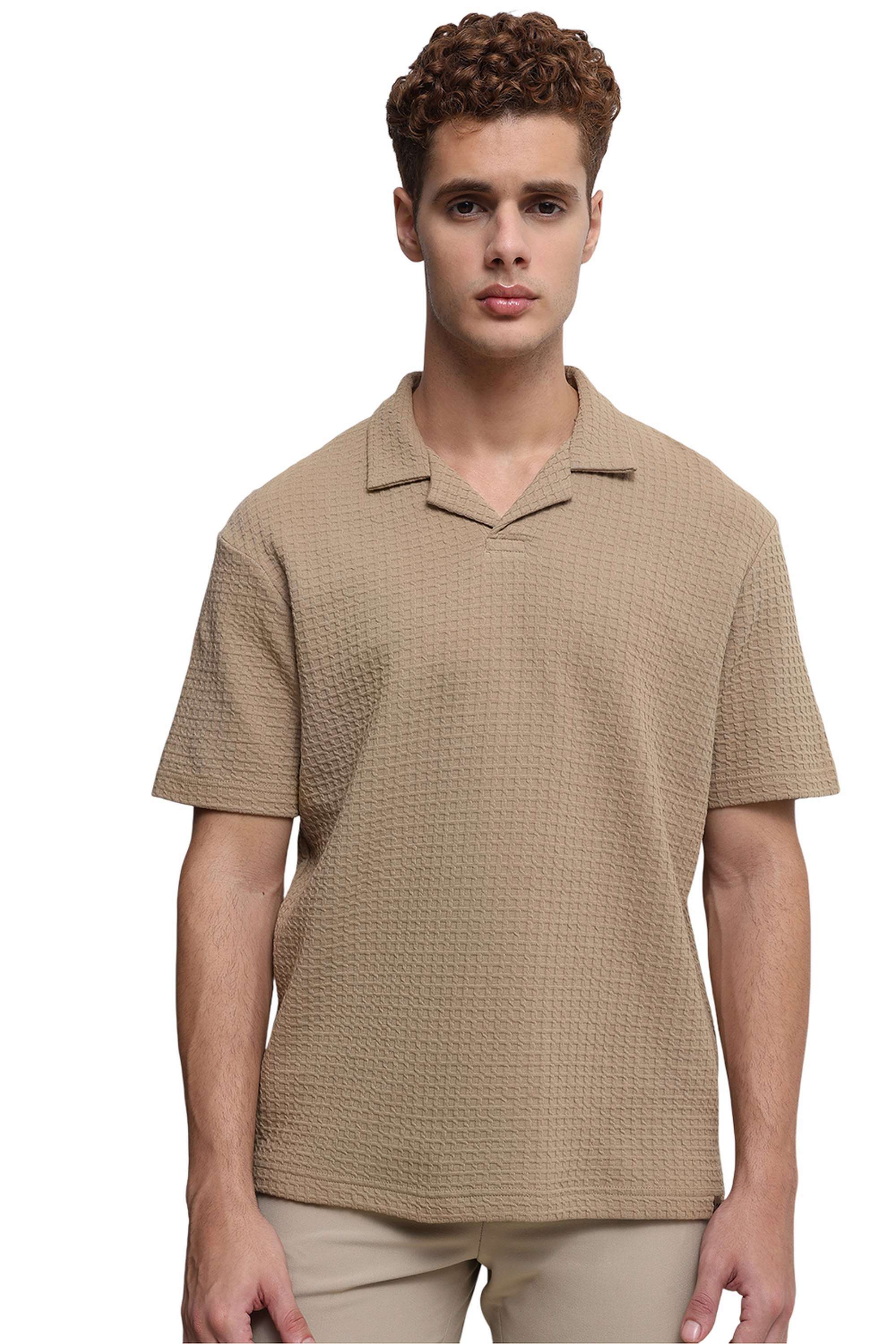 Textured-Cotton-Regular-Fit-Men-s-T-Shirt