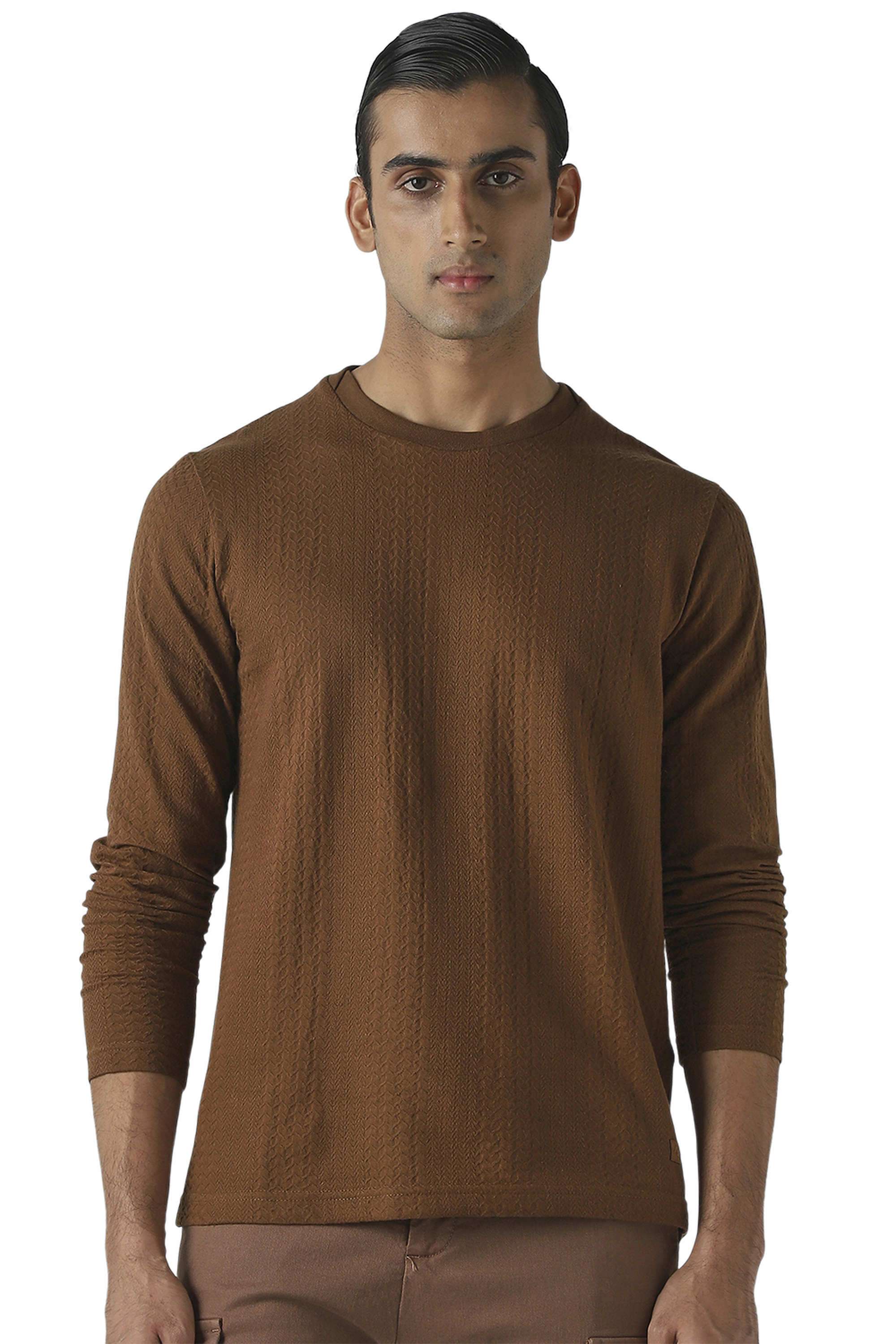 Solid-Cotton-Round-Neck-Men-s-T-Shirt