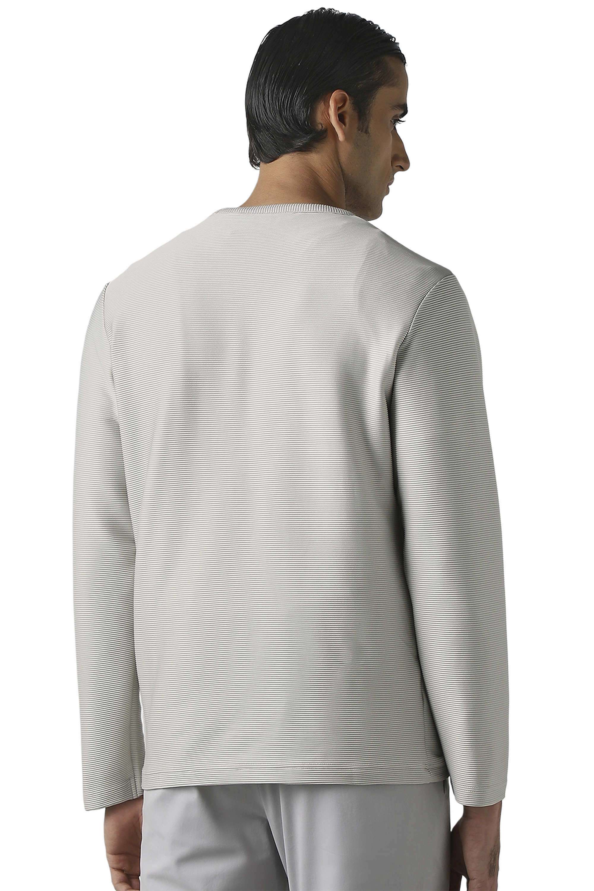 Textured-Cotton-Regular-Fit-Men-T-Shirt