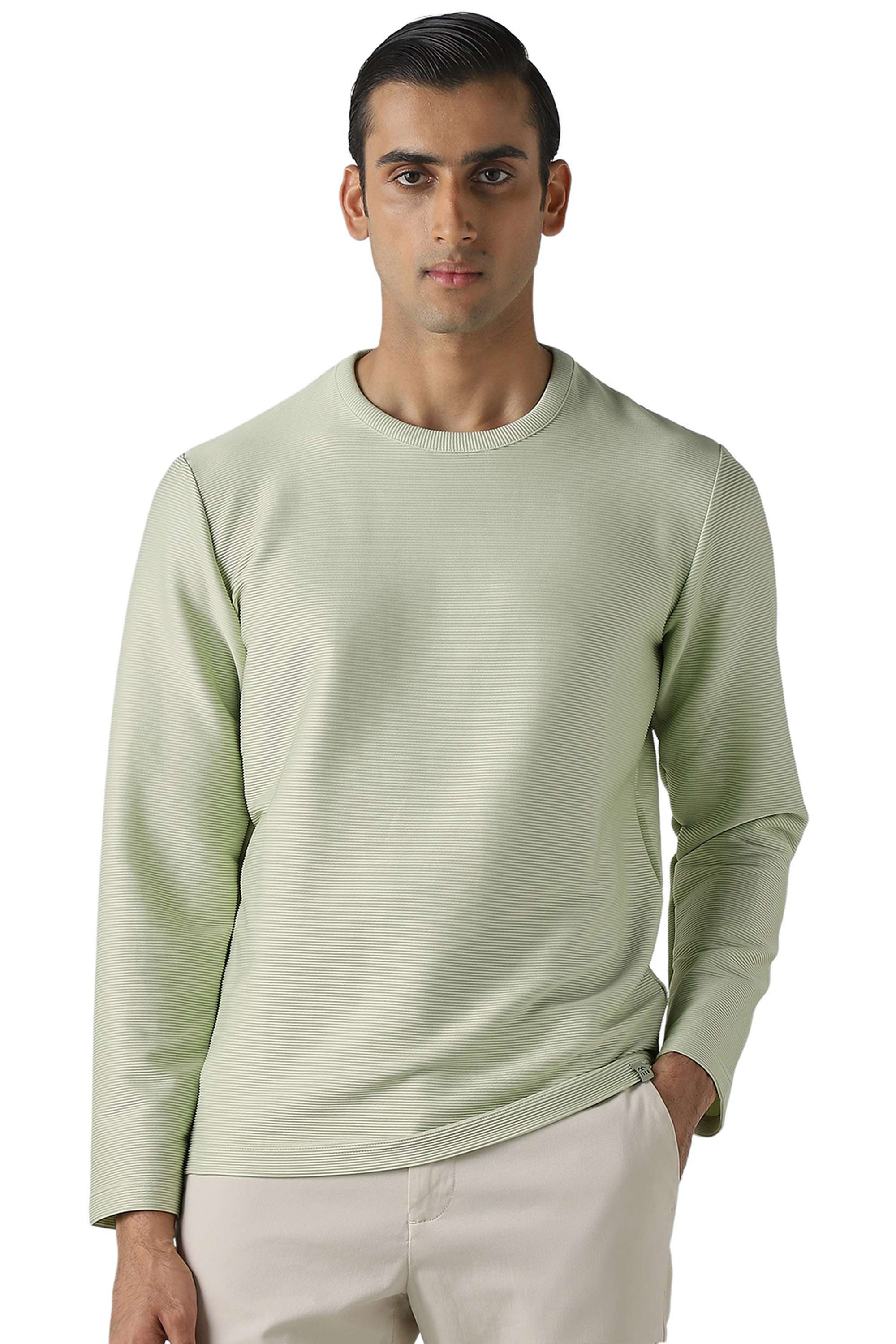 Solid-Cotton-Round-Neck-Men-s-T-Shirt